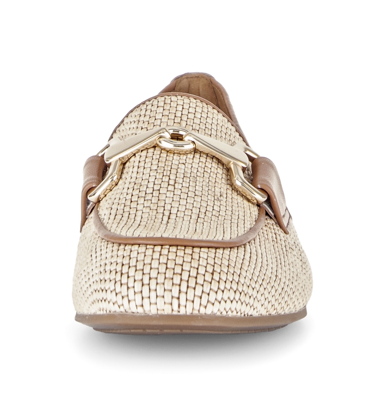 Gabor Slipper  Blockabsatz, Businessschuh, Ballerina mit goldfarbenem Schmuckelement