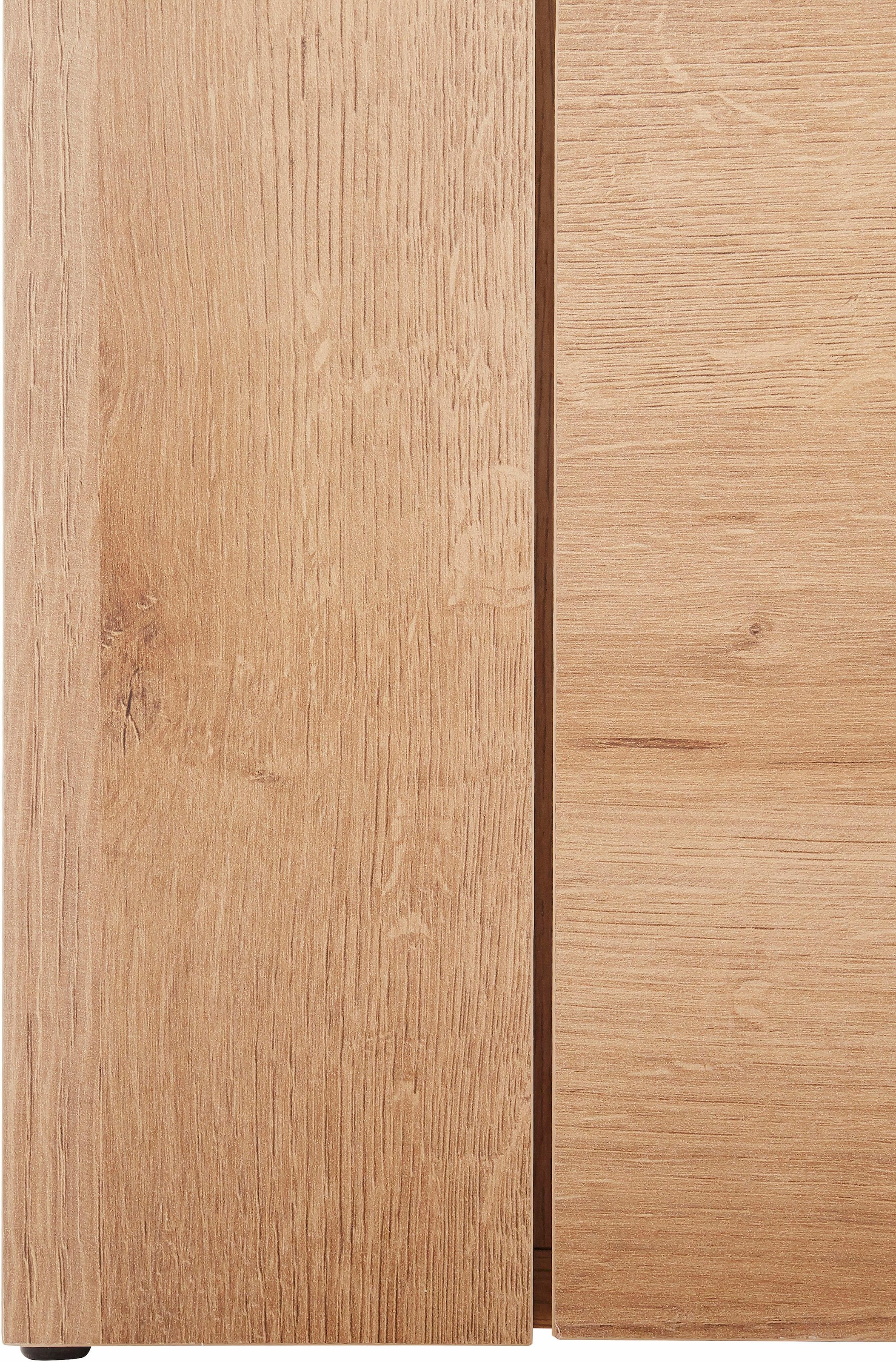 Home affaire Lowboard »Larona, zeitloses TV Board mit 1 Klappe und 2 offenen Fächern«, Breite 140 cm, Fernsehbank, viel Stauraum, dekorative Rahmenoptik
