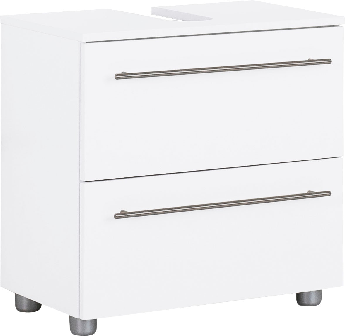 Preisvergleich für OPTIFIT Waschbeckenunterschrank »Bern«, BxHxT  60x34.6x58.7 cm, in der Farbe Weiß | Ladendirekt