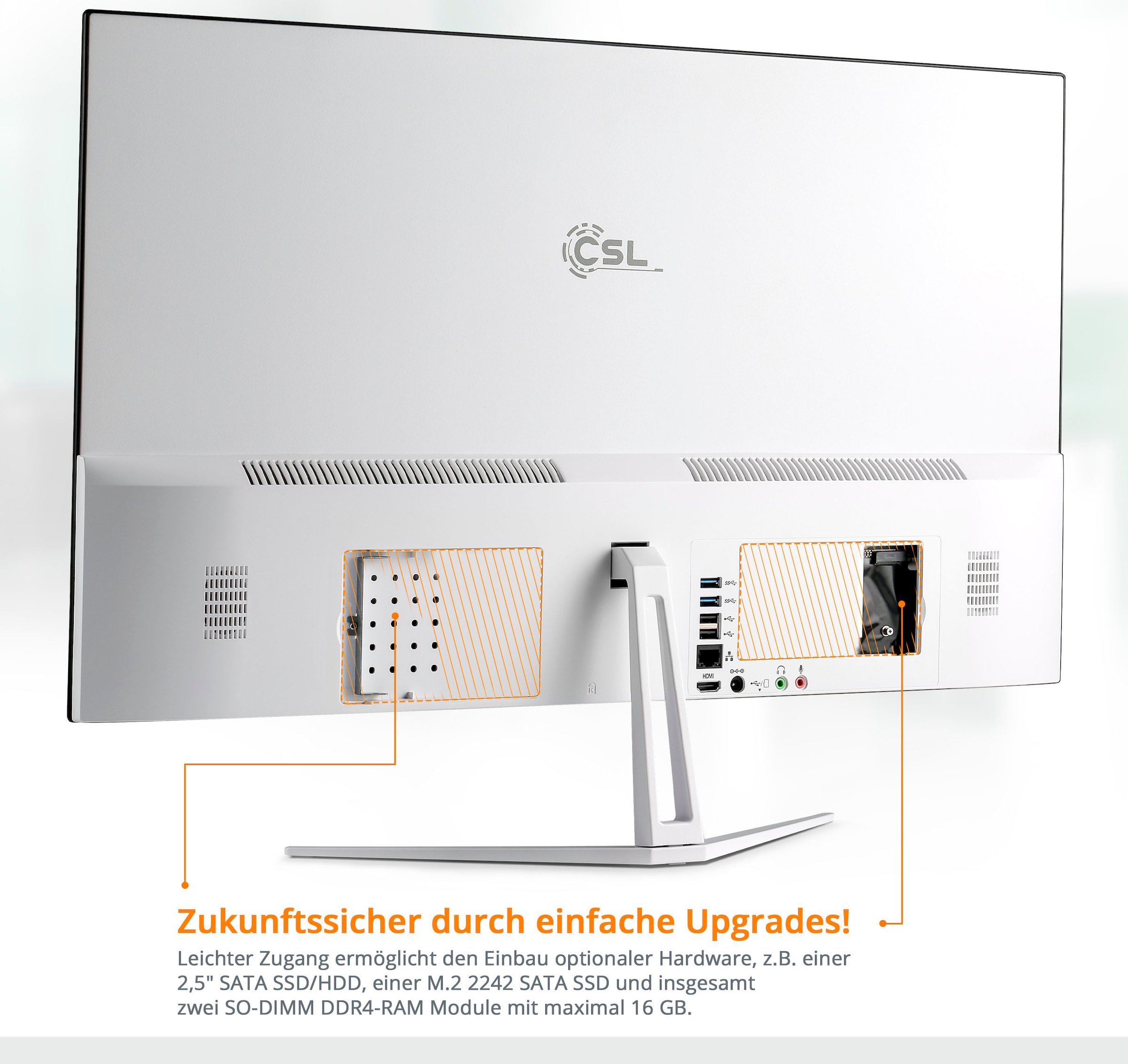 CSL All-in-One PC »Unity F27-GLS mit Windows 10 Pro«