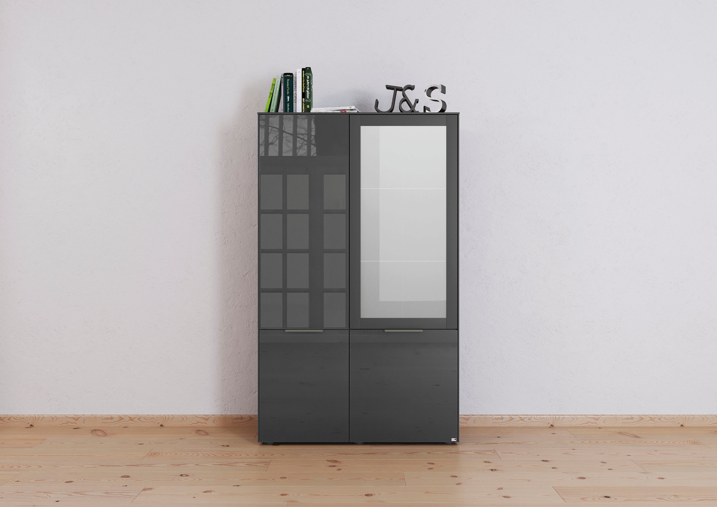 Vitrine Soft-Close-Funktion set »Chicago«, by mit Musterring one Online OTTO Shop
