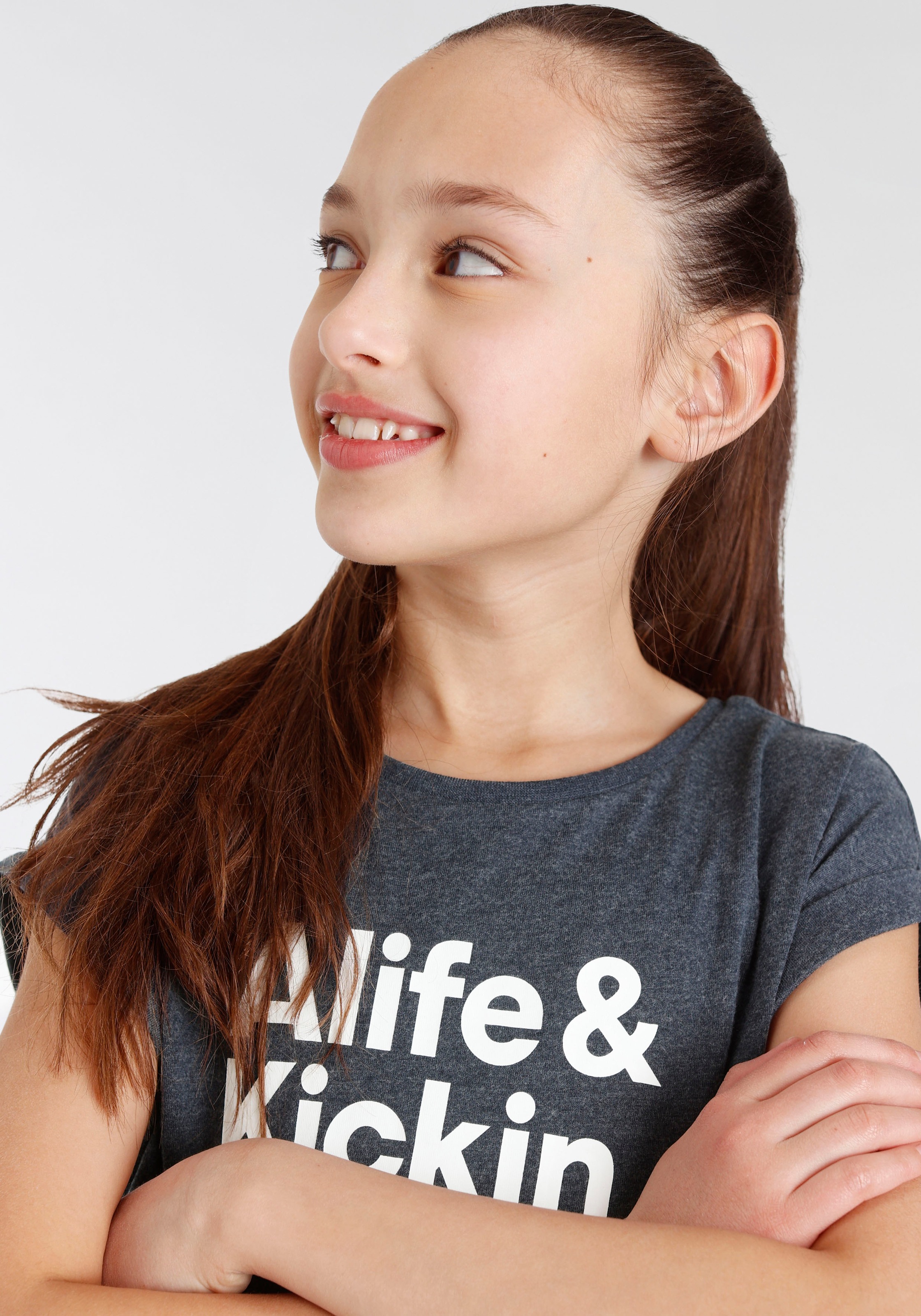 Alife & Kickin Logo Kids. NEUE MARKE! T-Shirt Alife bei Kickin Druck«, für & OTTO »mit
