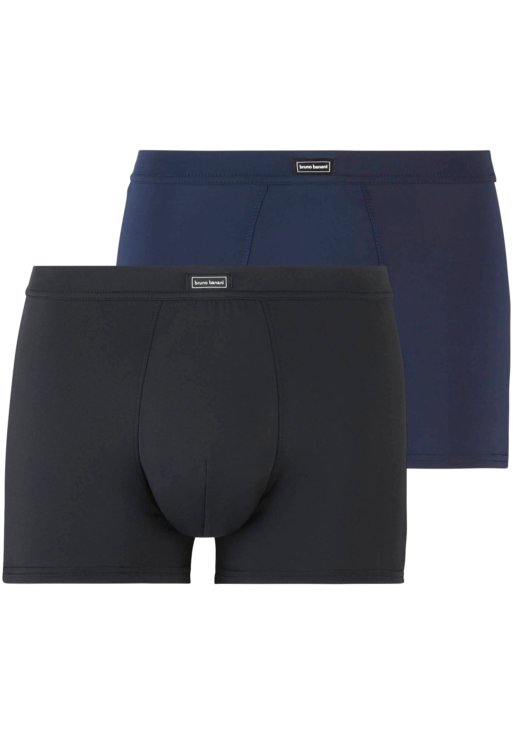 Bruno Banani Boxershorts, (2er Pack), mit angesetztem Bündchen