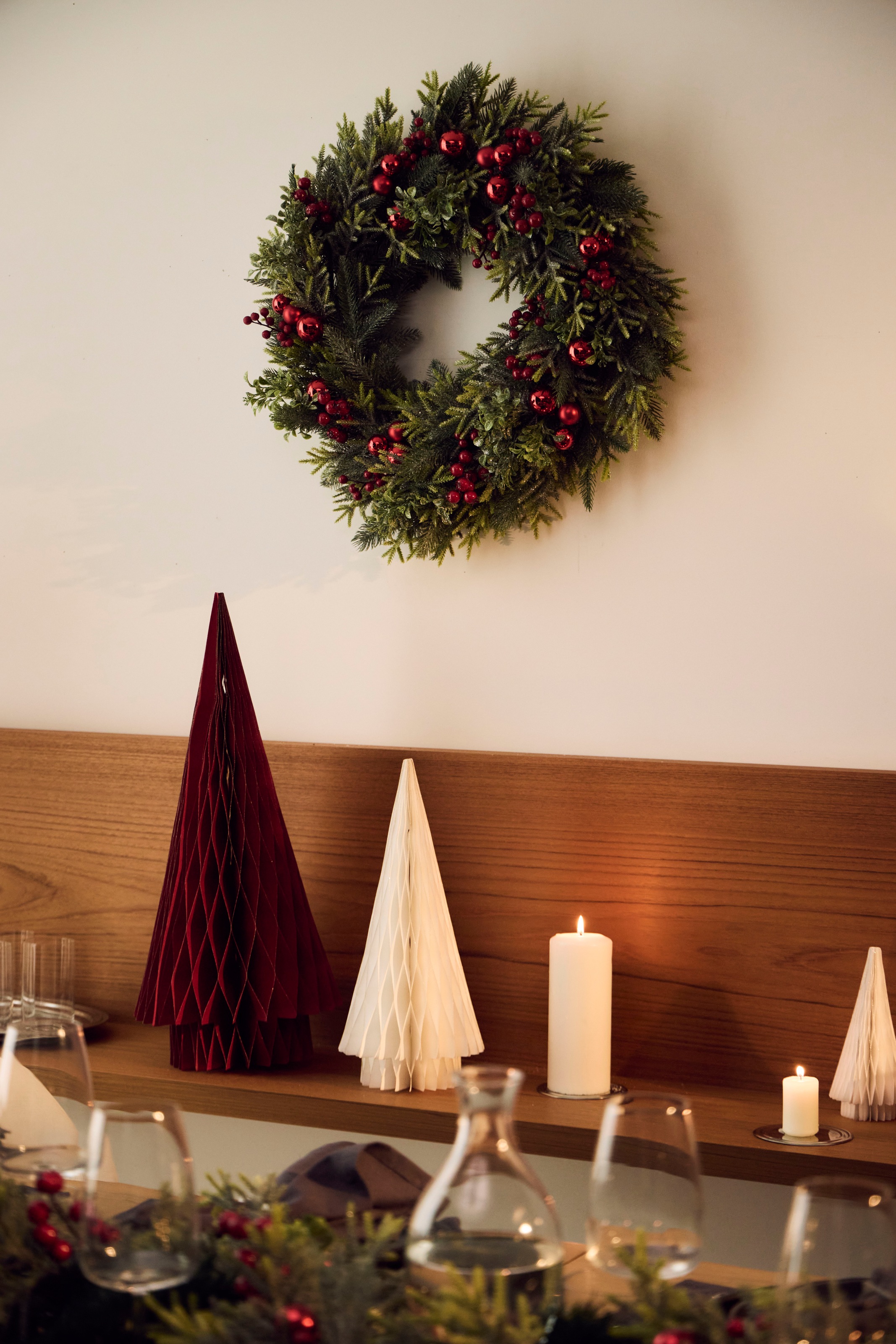 LeGer Home by Lena Gercke Dekobaum »hochwertige Papeterie mit goldfb.Glitzerdetails, Magnetverschluss« Weihnachtsdeko, beinhaltet 3 Größen