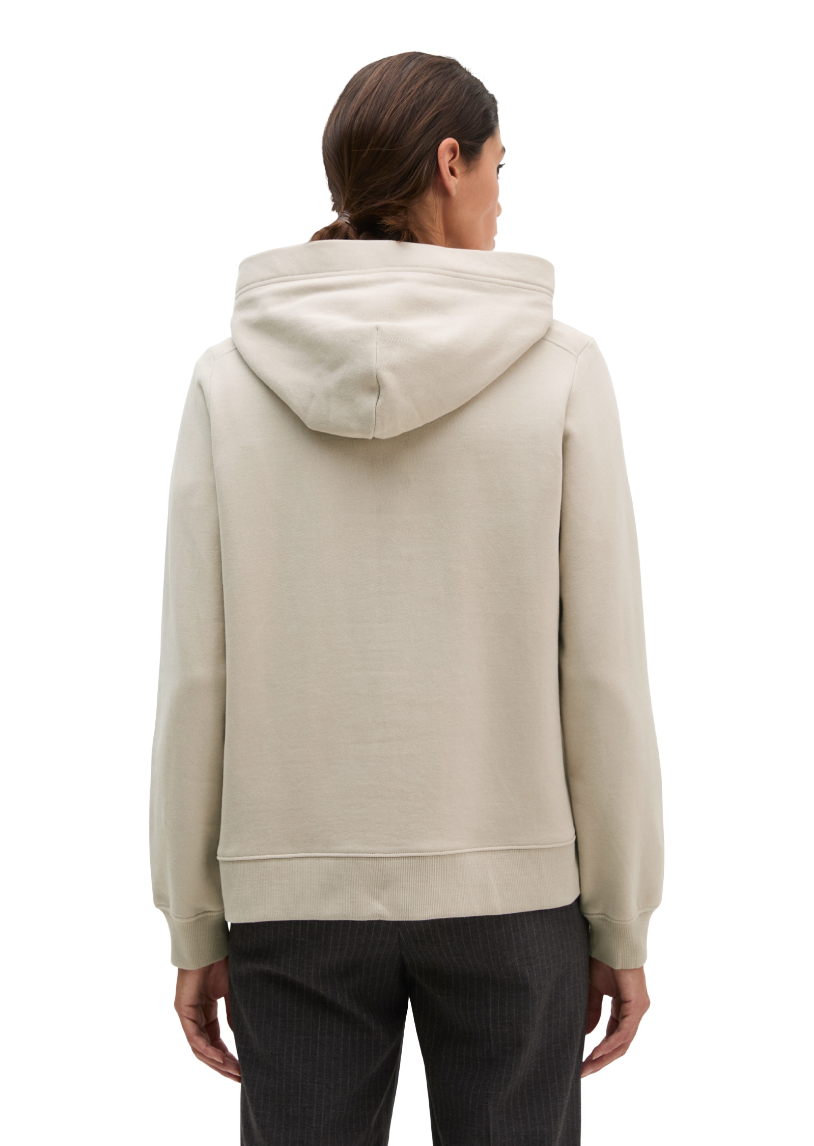 Marc O'Polo Hoodie , relaxed mit gepeachter Oberfläche
