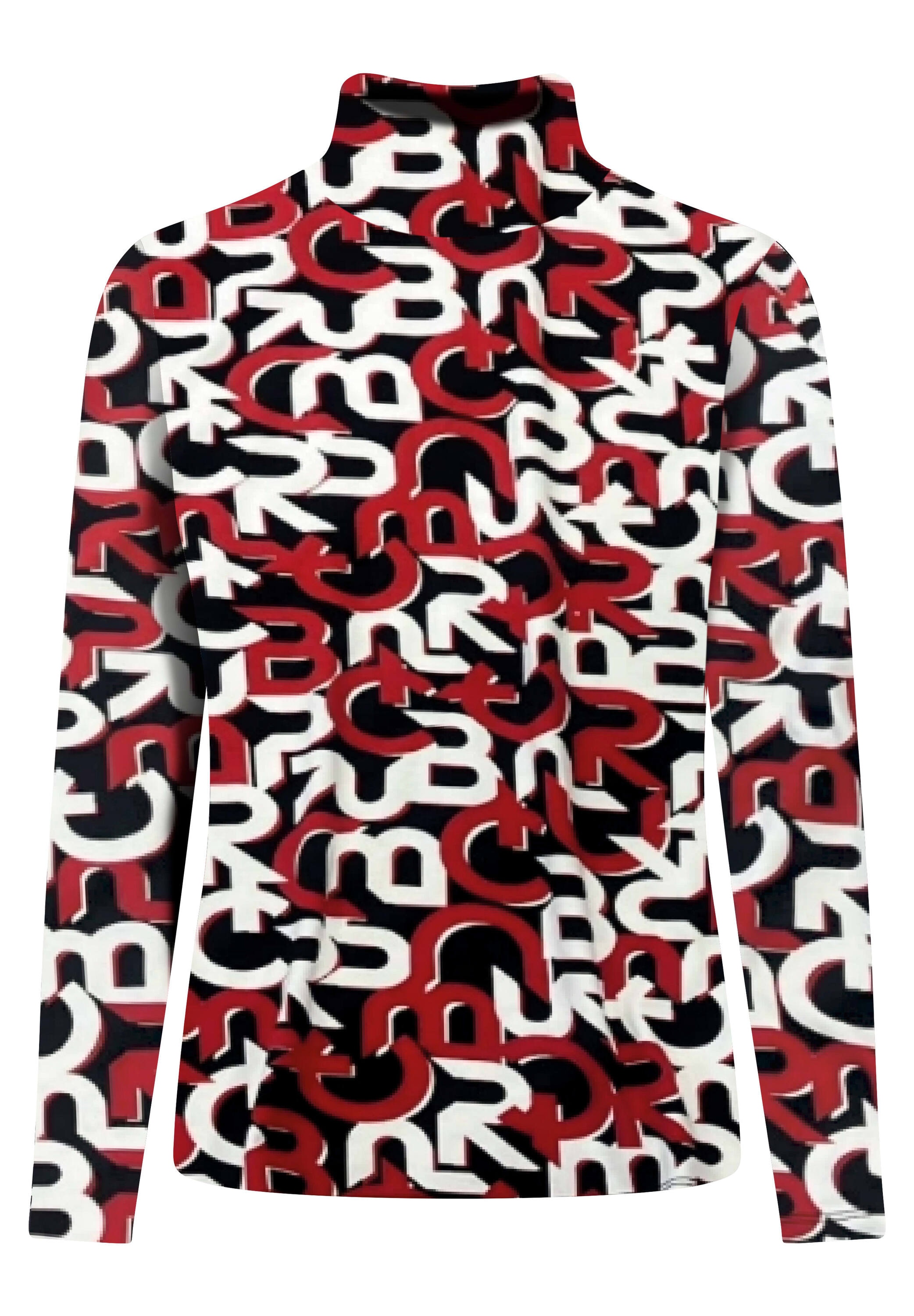 heine T-Shirt »Druck-Shirt Rollkragenshirt mit Buchstaben-Print«