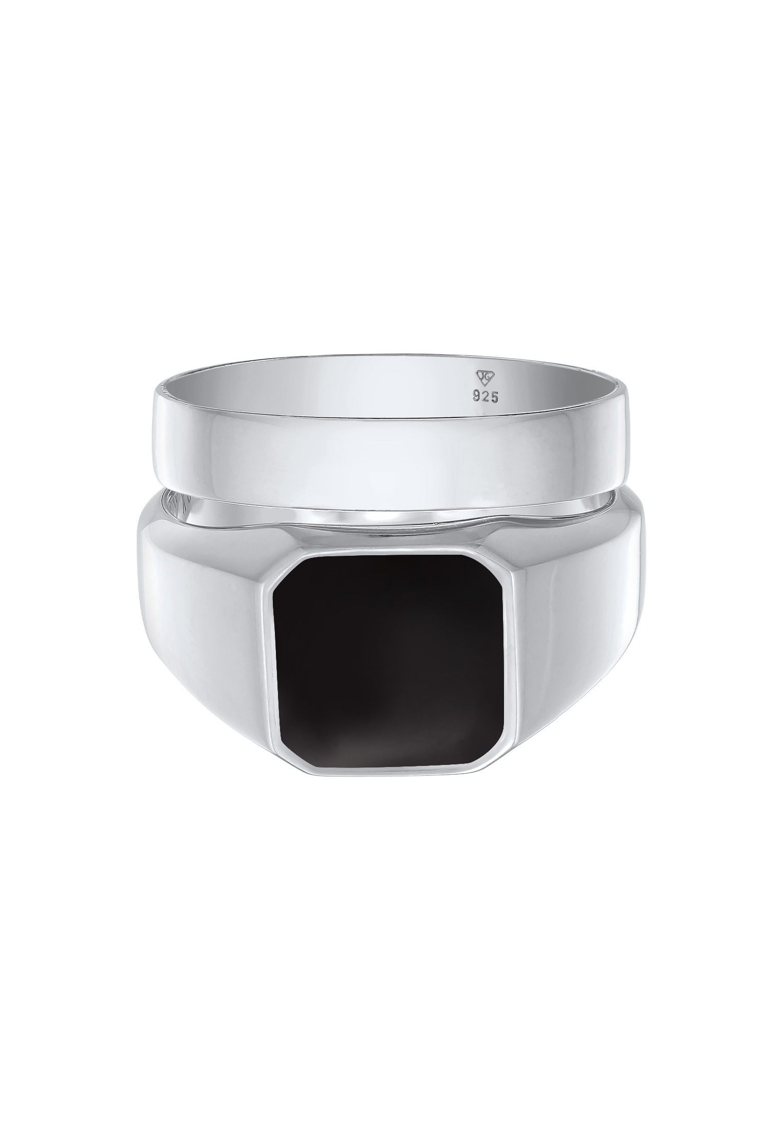 Kuzzoi Ring-Set »Ring Kuzzoi Siegelring Bandring Set 925 Silber«