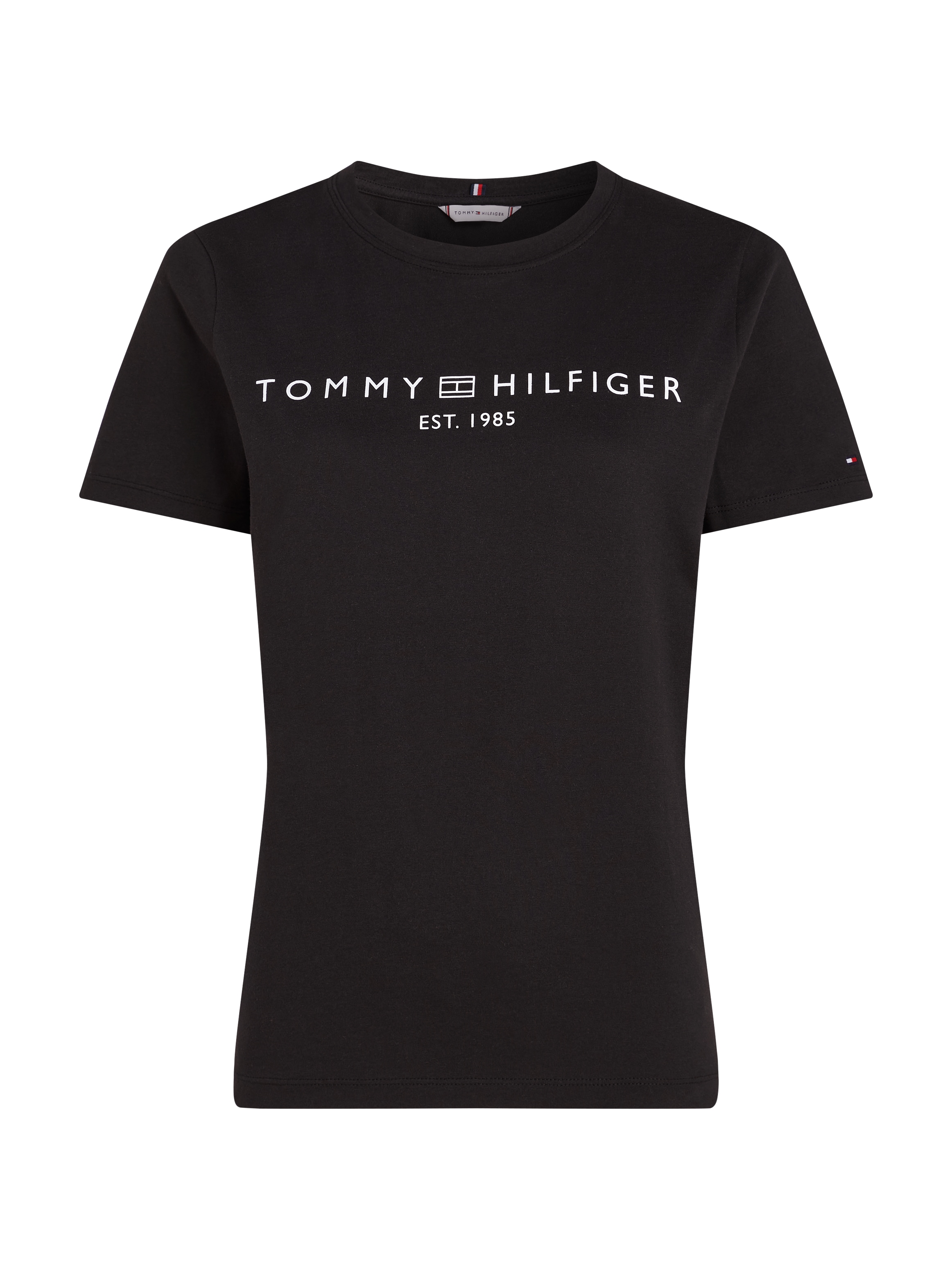 Tommy Hilfiger T-Shirt »REG CORP LOGO C-NK SS«, mit Logoschriftzug