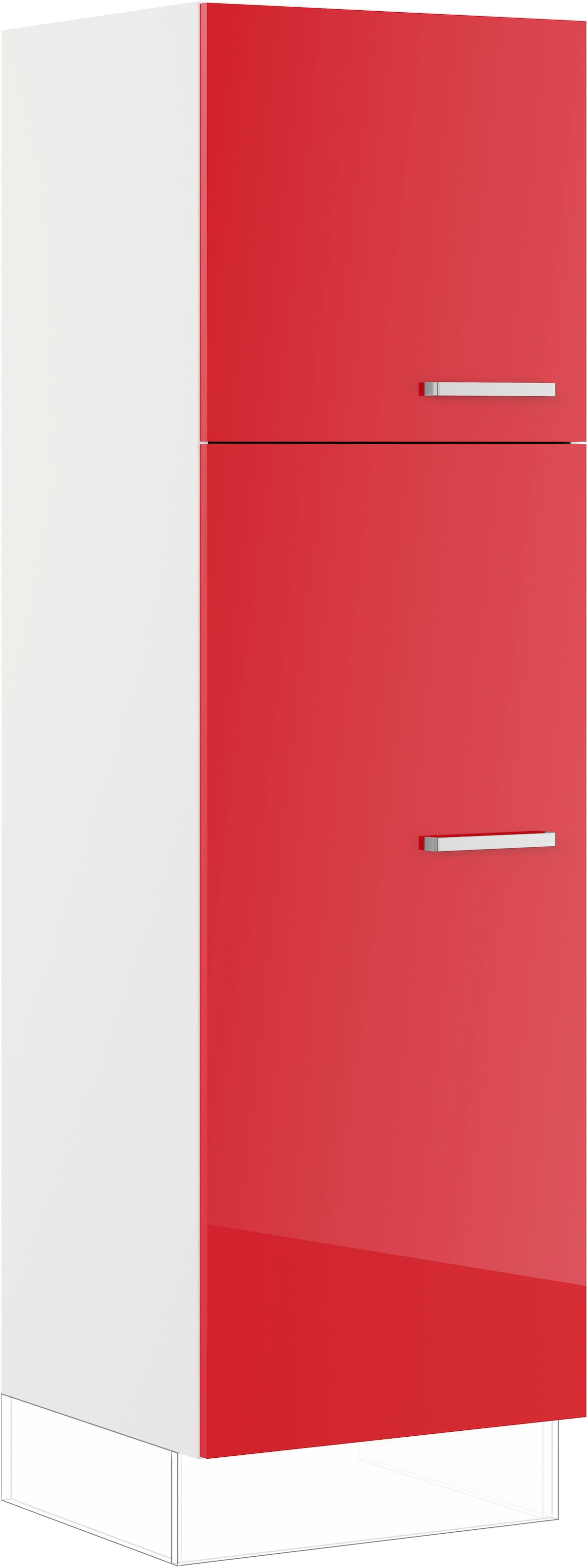 IMPULS KÜCHEN Schuhschrank »"Turin", Breite/Höhe: 60/190,7 cm, mit Schuhablagen«, vormontiert, mit Drehtüren, mit verstellbarem Fachboden