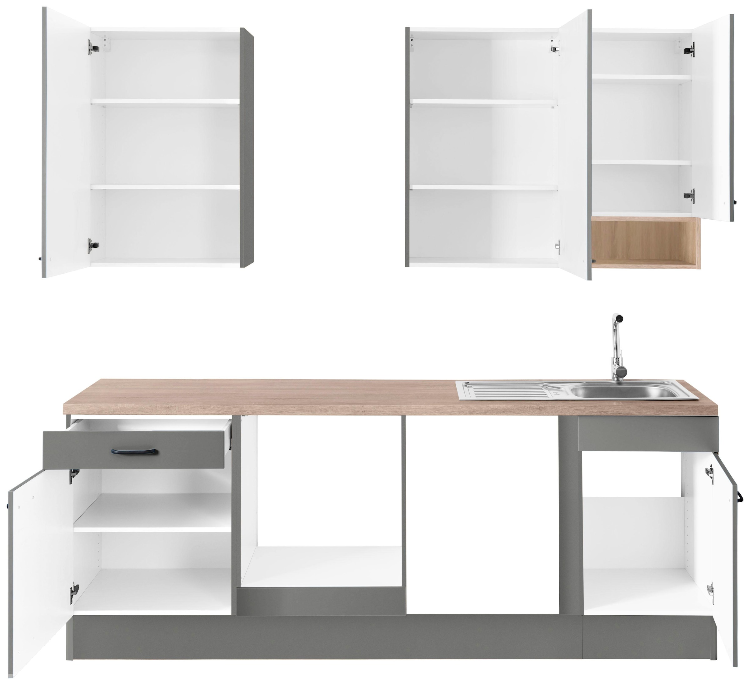 OPTIFIT Küchenzeile »Elga«, Premium-Küche 230 Vollauszug, OTTO cm Breite mit bei Soft-Close-Funktion, online