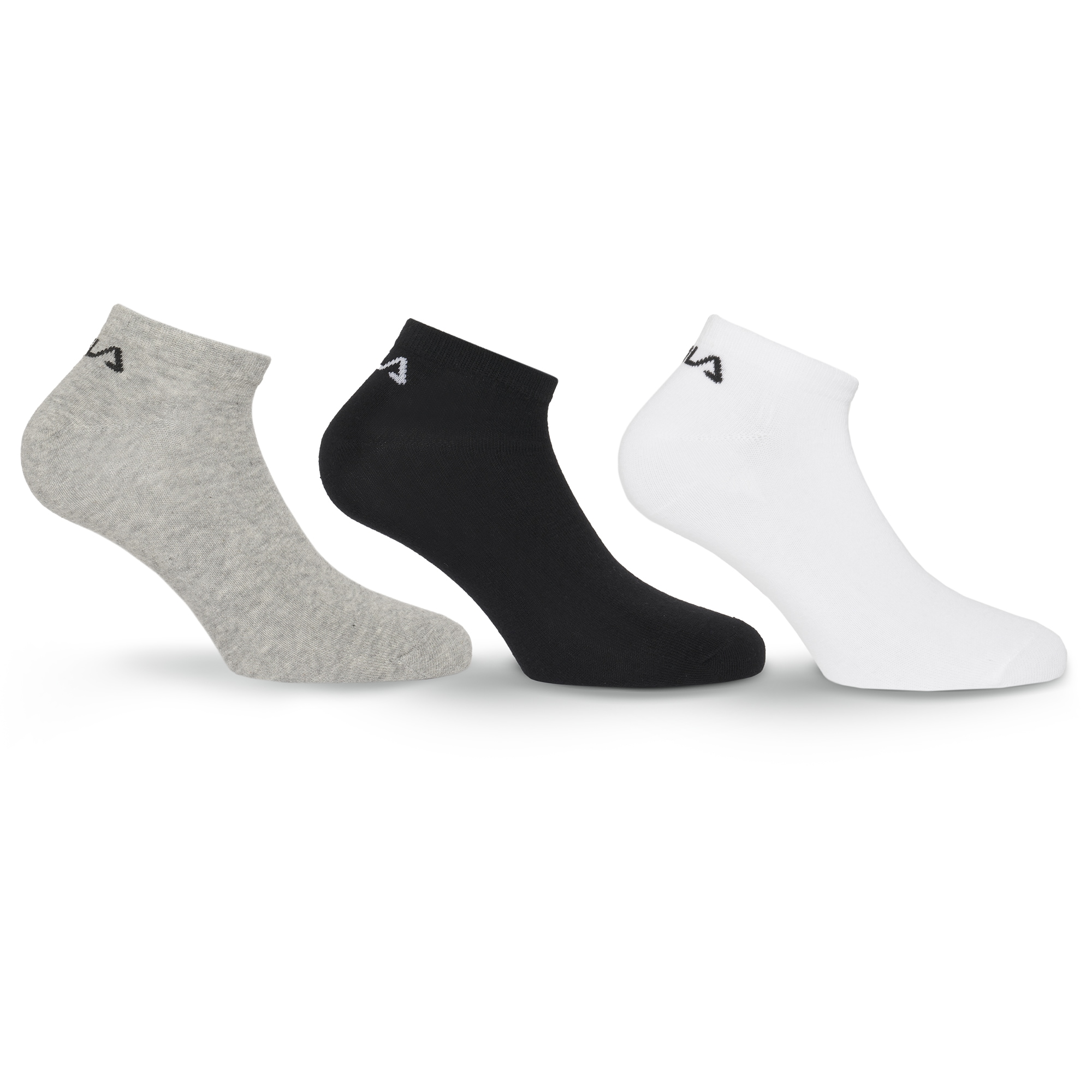 Fila Socken »UNISEX INVISIBLE PLAIN SOCKS« 3 Stk. tlg. mit eingestricktem Logo an der Ferse