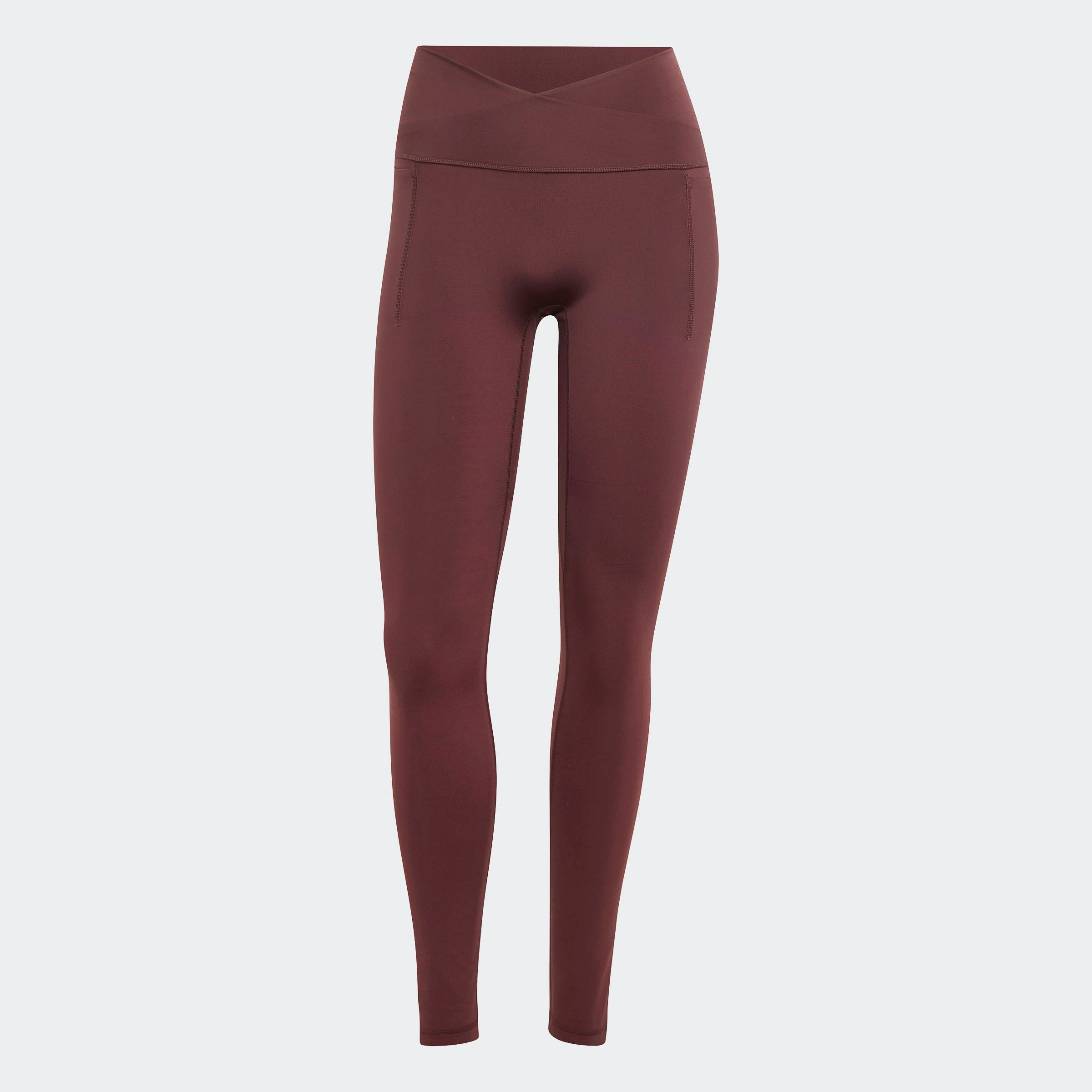 adidas Performance Trainingstights »3-STREIFEN STUDIO ALL ME LEGGINGS, ÜBERKREUZTER BUND, N«