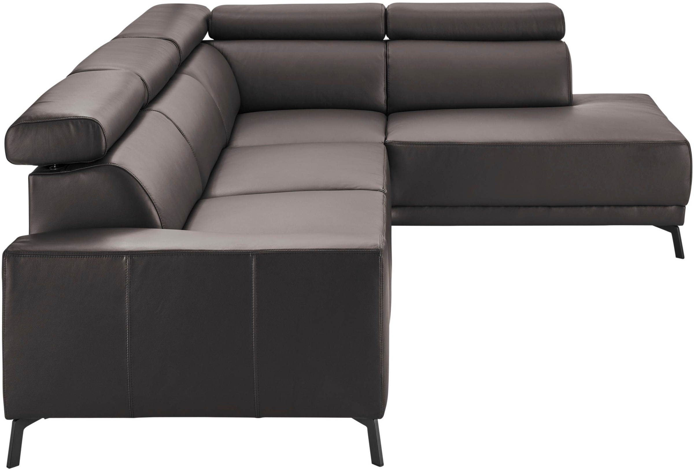 3C Candy Ecksofa »Greve modern und bequem, inkl. manueller Kopfteilverstellung, L-Form«, wahlweise mit motorischem Sitzvorzug