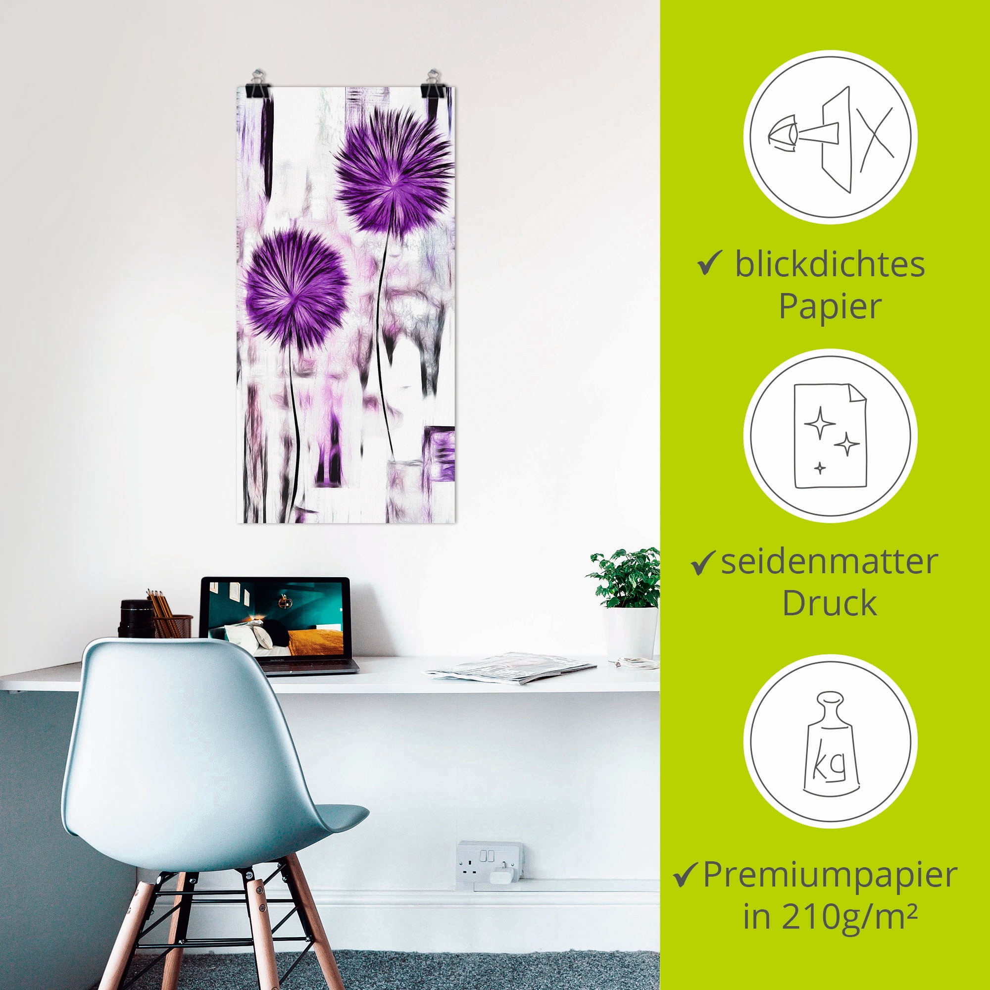 Artland Wandbild »Blumen« 1 Stk. tlg. als Alubild, Leinwandbild, Wandaufkleber oder Poster in versch. Größen