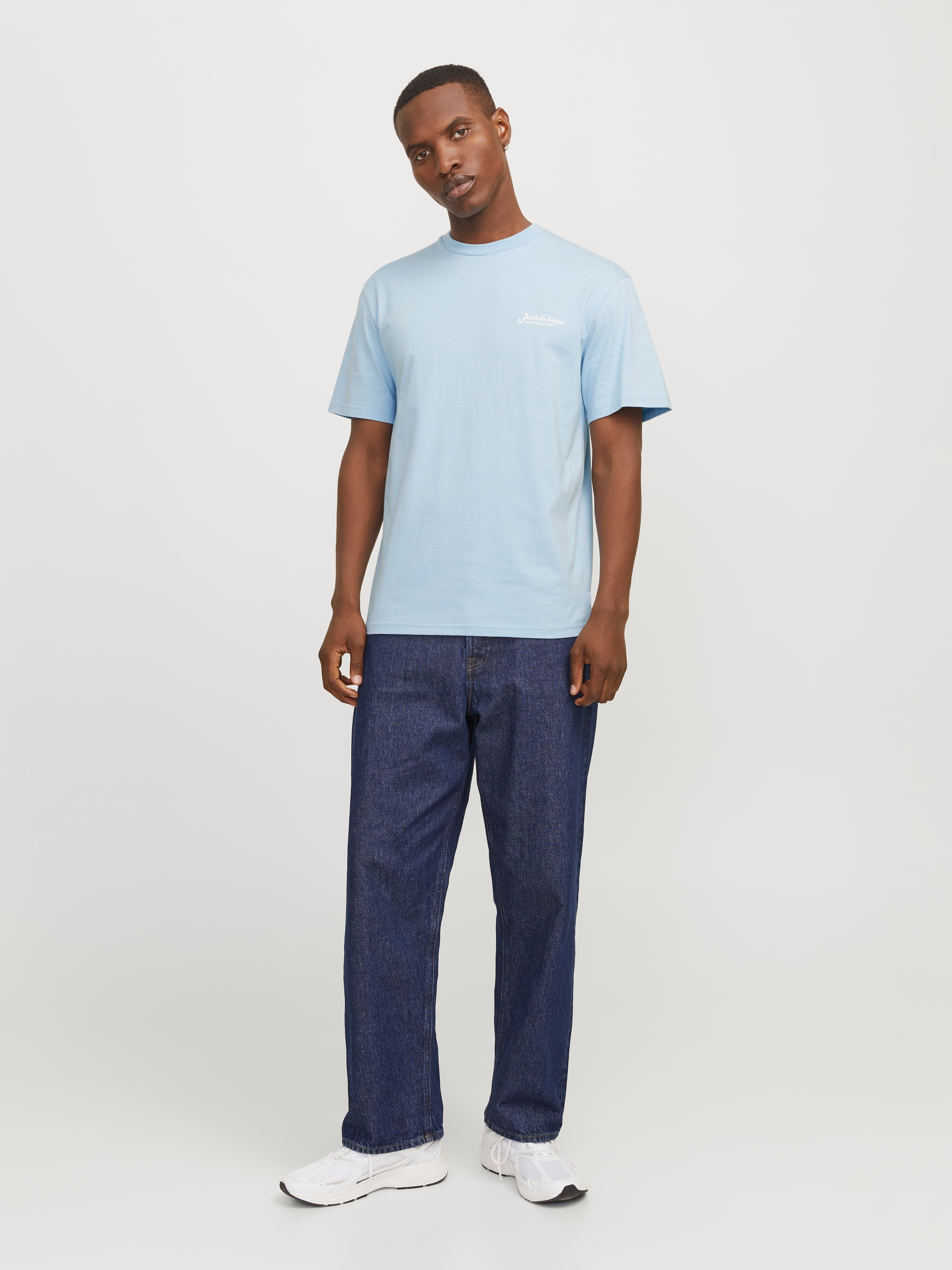 Jack & Jones T-Shirt »JJBEAU TEE SS FRONTPRINT CREW NECK«