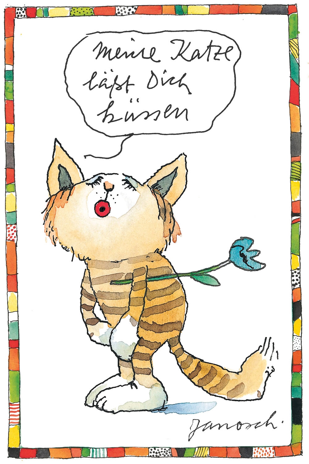 LuckyLinde Leinwandbild »Meine Katze lässt dich Küssen« Blumen | Figuren | Filmfiguren | Katze | Katzen | Liebessprüche | Motivationsbilder | Natur | Schriftzug | Sprüche | Tiere | Tiger | little star 1 Stk. tlg. Exklusive JANOSCH Kindermotive