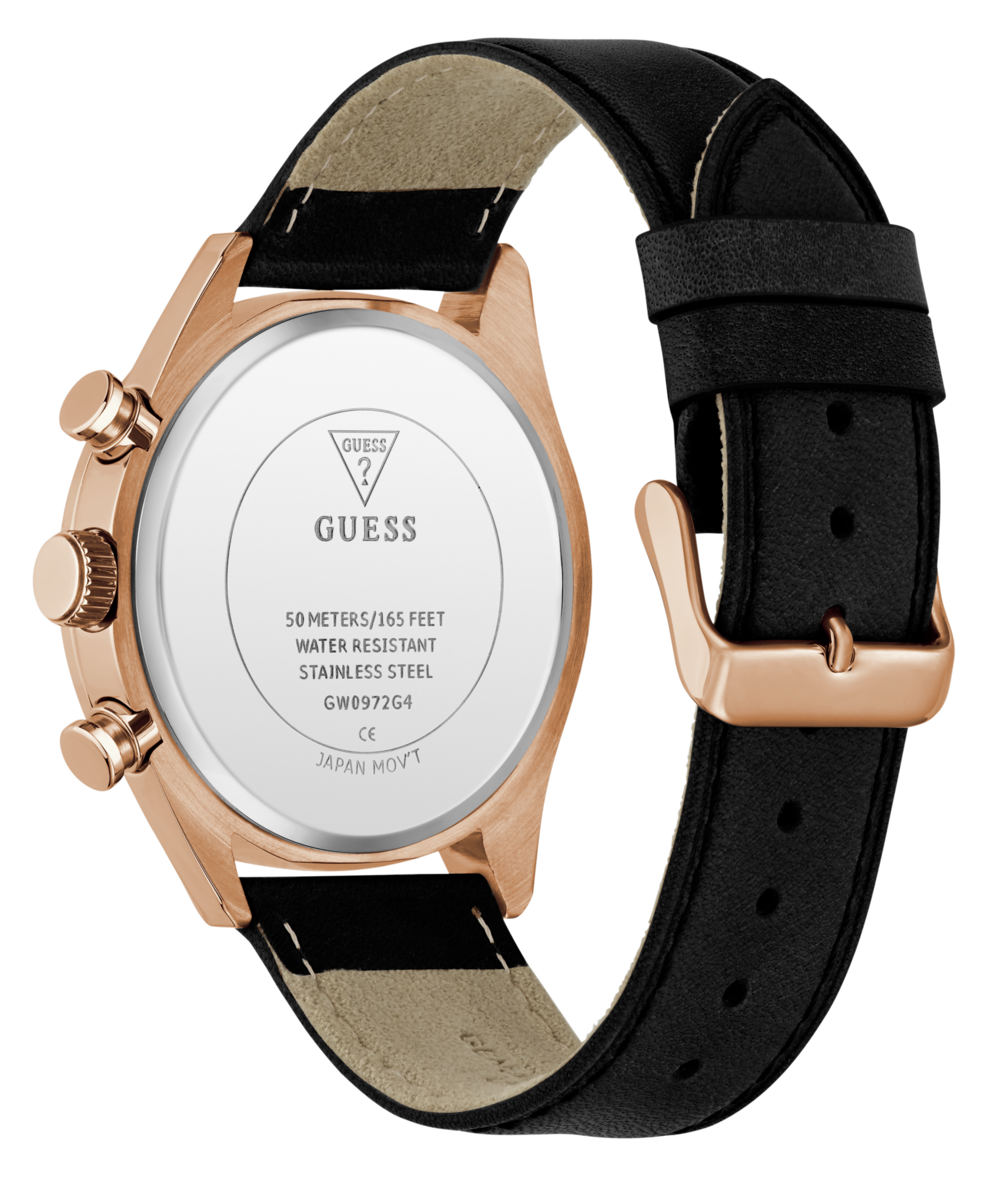 Guess Multifunktionsuhr »DAWSON« Quarzuhr, Armbanduhr, Herrenuhr, Lederarmband