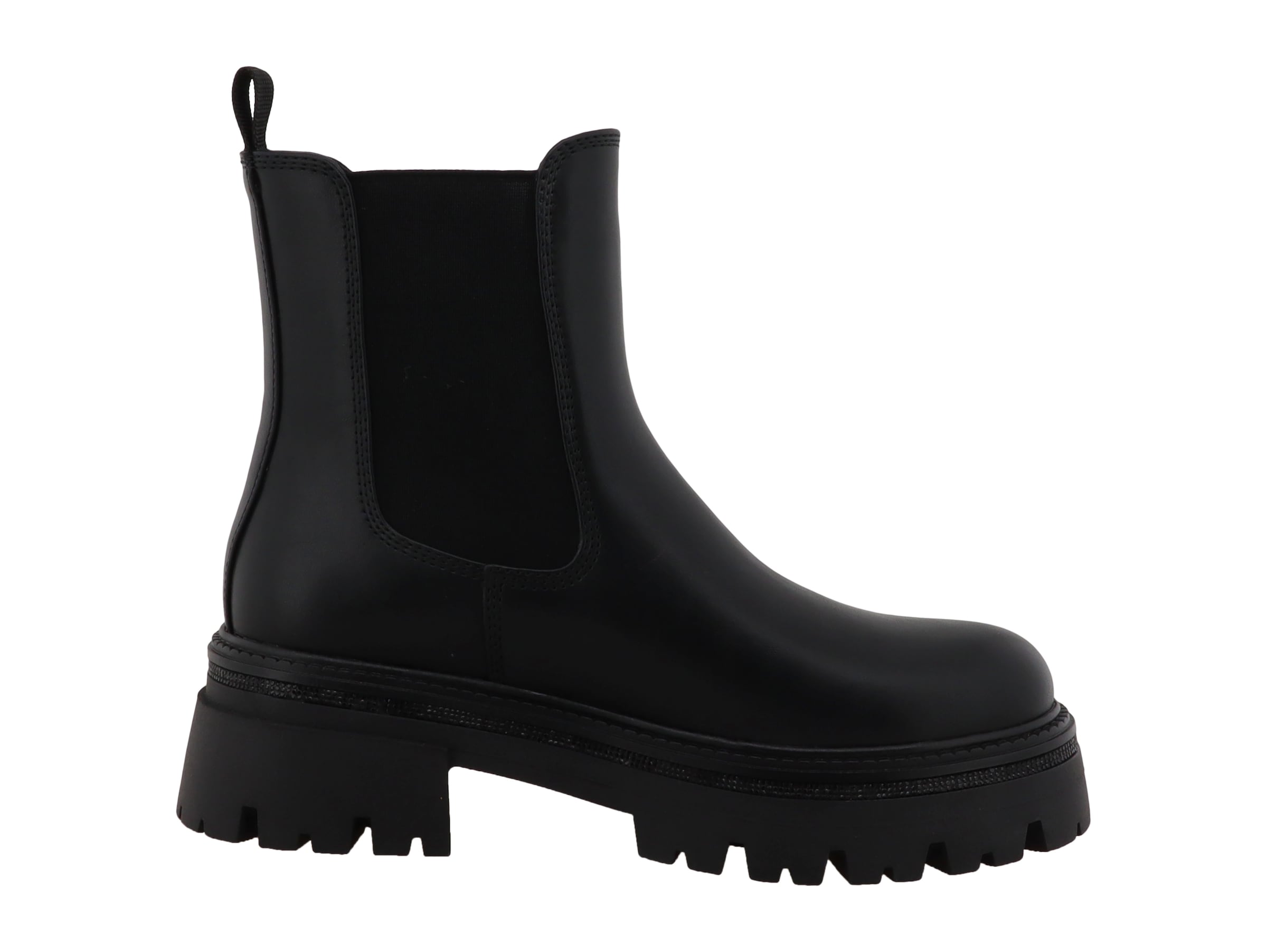 TOM TAILOR Chelseaboots  Blockabsatz, Stiefelette mit beidseitigem Stretcheinsatz
