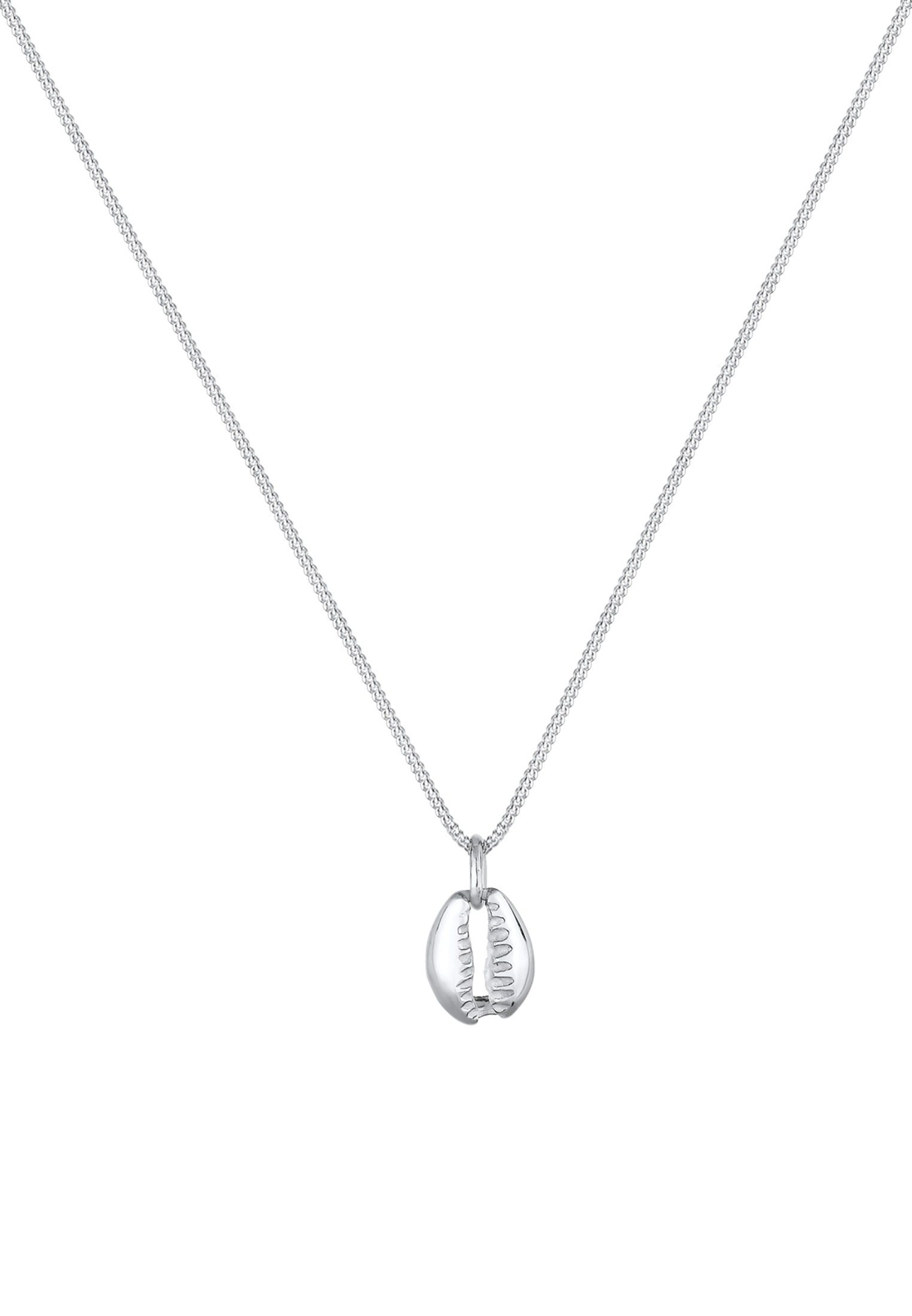 Elli Kette mit Anhänger »Halskette Anhänger Muschel 925 Sterling Silber vergoldet«