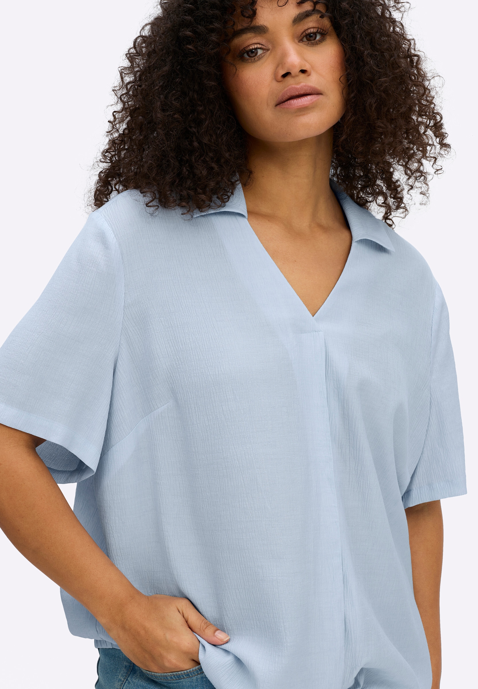 Sheego Longbluse »Tunika Tunika mit raffiniertem Bund«