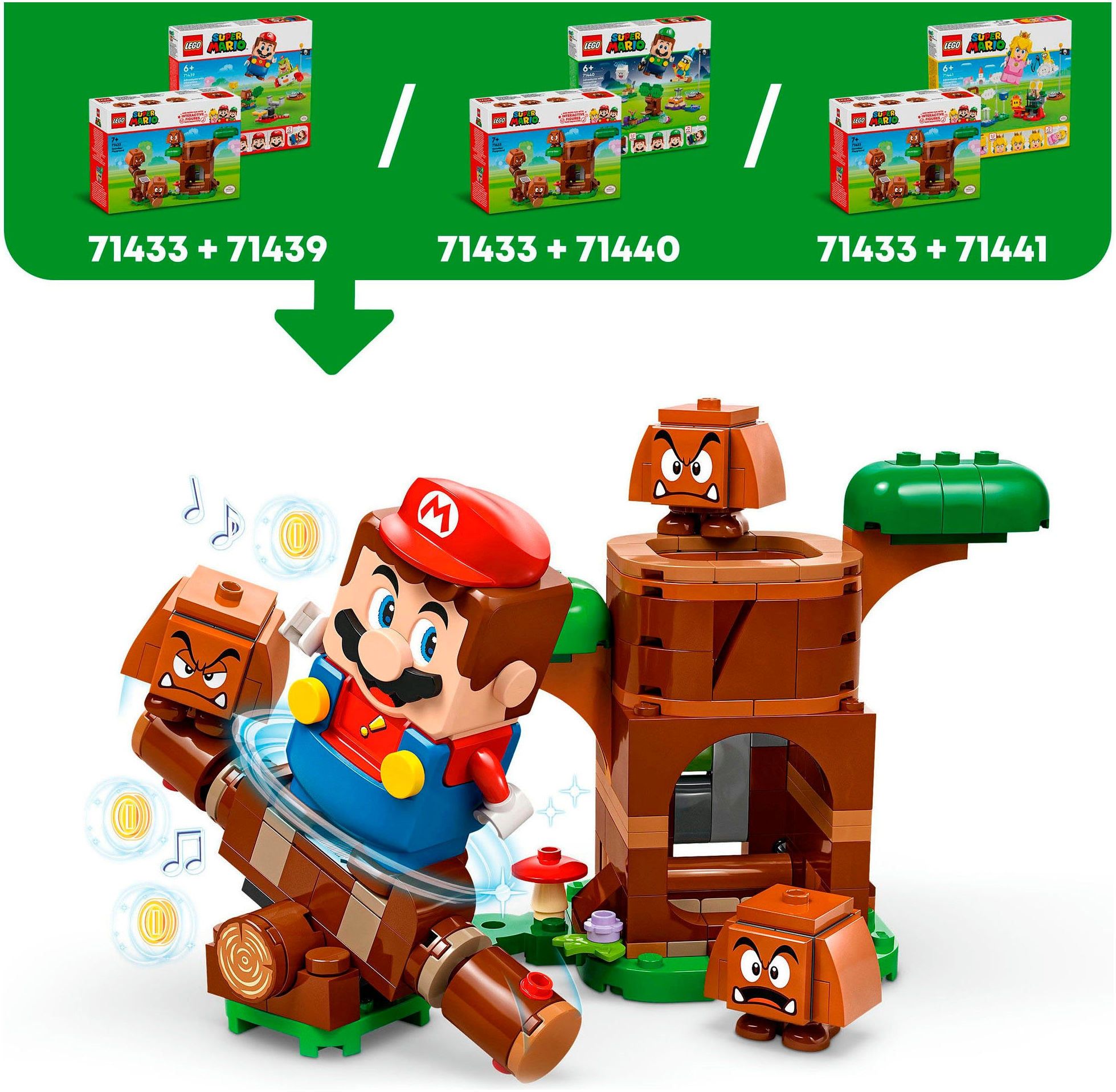 LEGO® Konstruktionsspielsteine »Gumba-Spielplatz (71433), LEGO Super Mario« Made in Europe