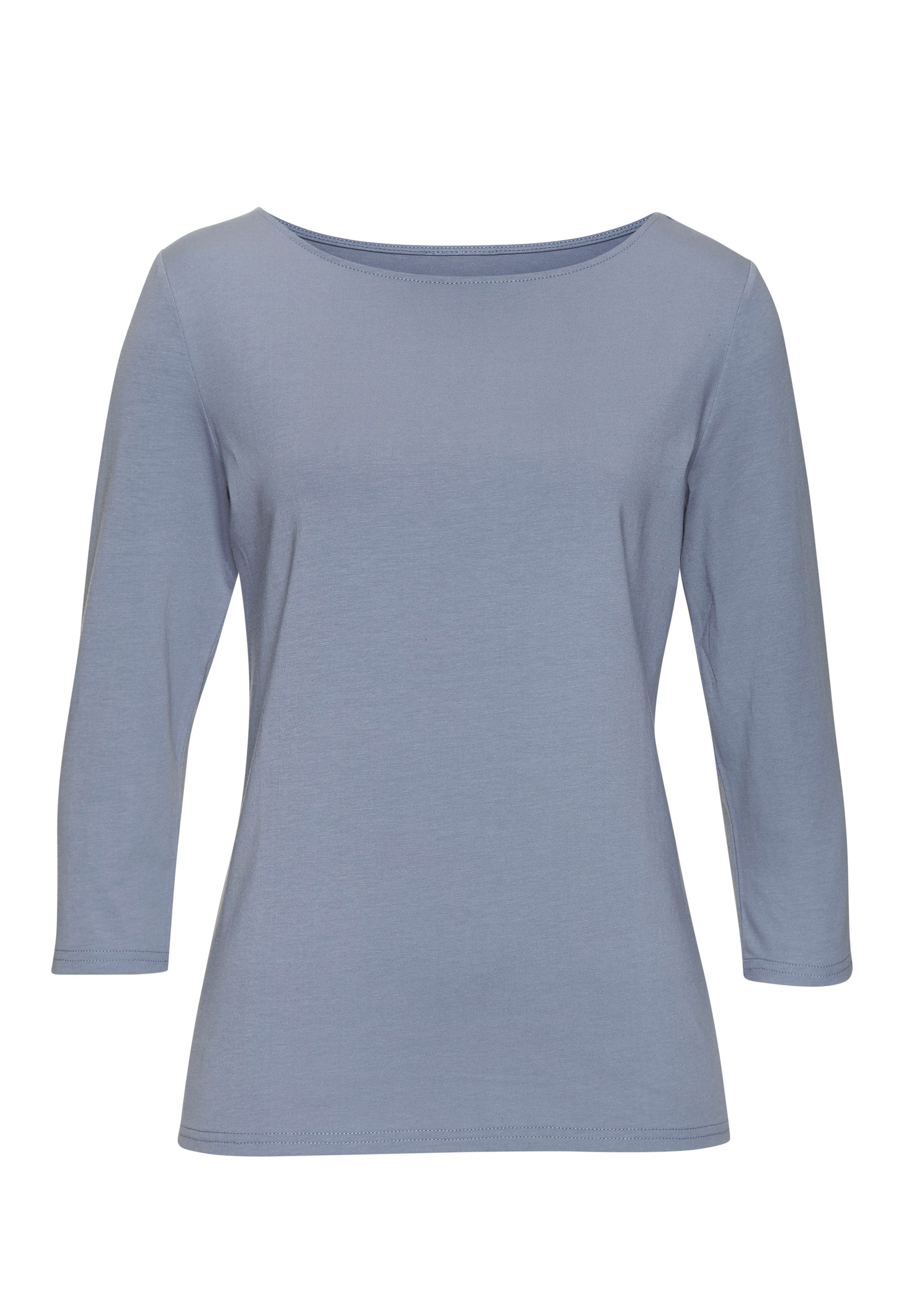 LASCANA 3/4-Arm-Shirt, (2er-Pack), aus elastischer Baumwoll-Modal-Qualität