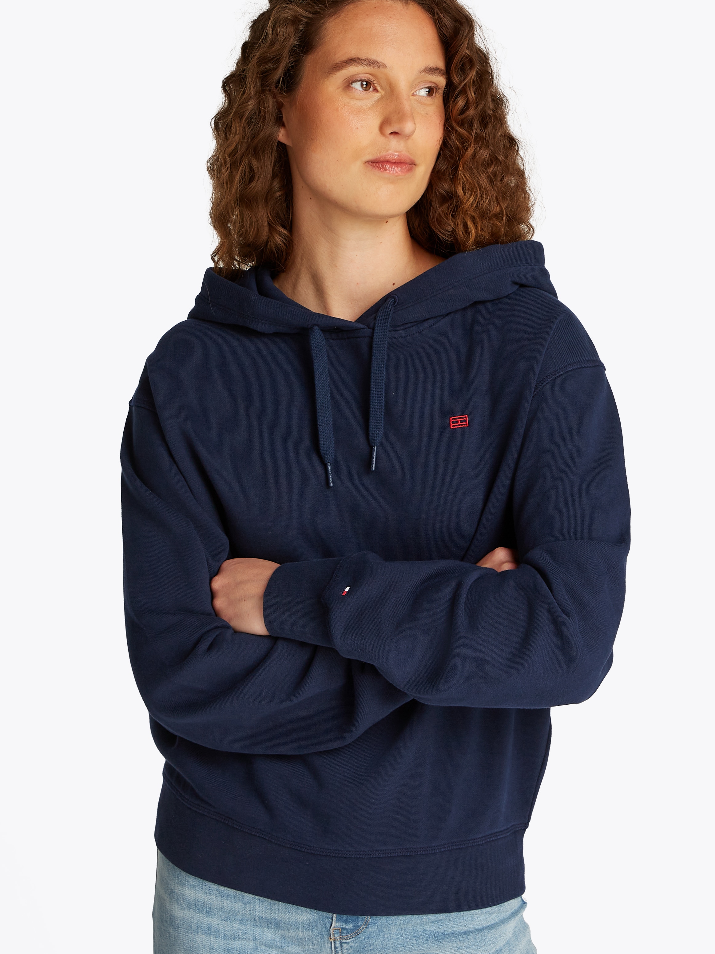 Tommy Hilfiger Hoodie »REG CONTRAST FLAG HOODIE«, mit Logo-Flag