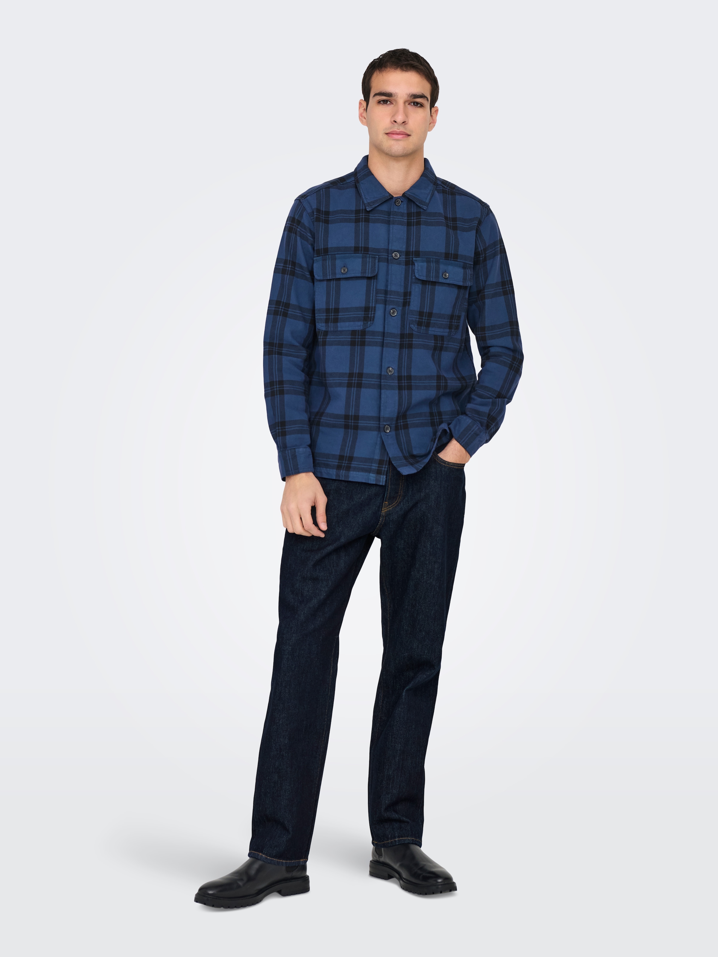 ONLY & SONS Regular-fit-Jeans »ONSEDGE STRAIGHT BROMO 0017 DOT DNM NOOS«
