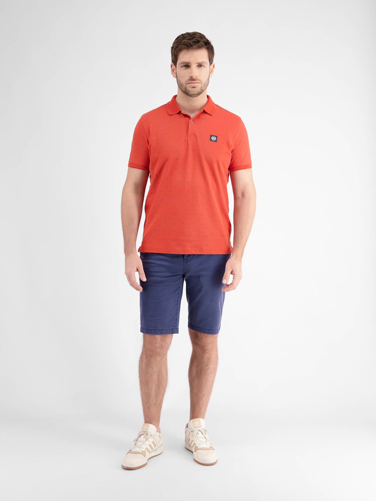 LERROS Poloshirt »LERROS Poloshirt mit Punkt-Print«