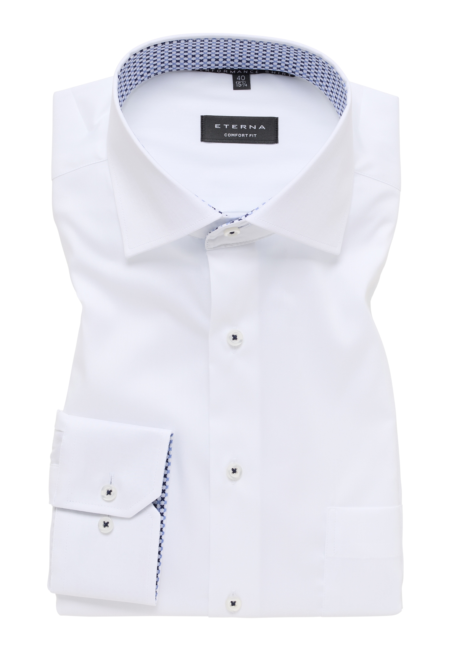 Eterna Langarmhemd »COMFORT FIT« EASY IRON (bügelleicht)