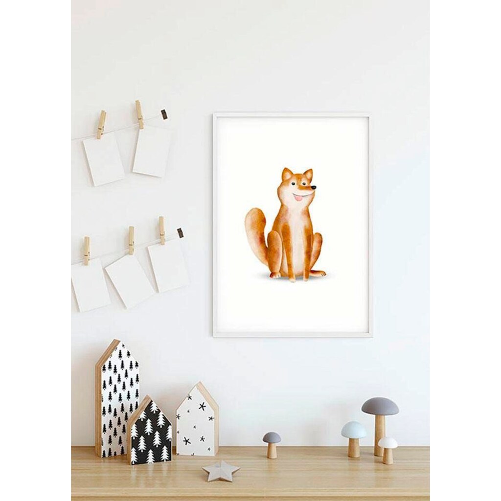 Komar Poster »Cute Animal Dog«, Tiere, (1 St.), Kinderzimmer, Schlafzimmer, Wohnzimmer