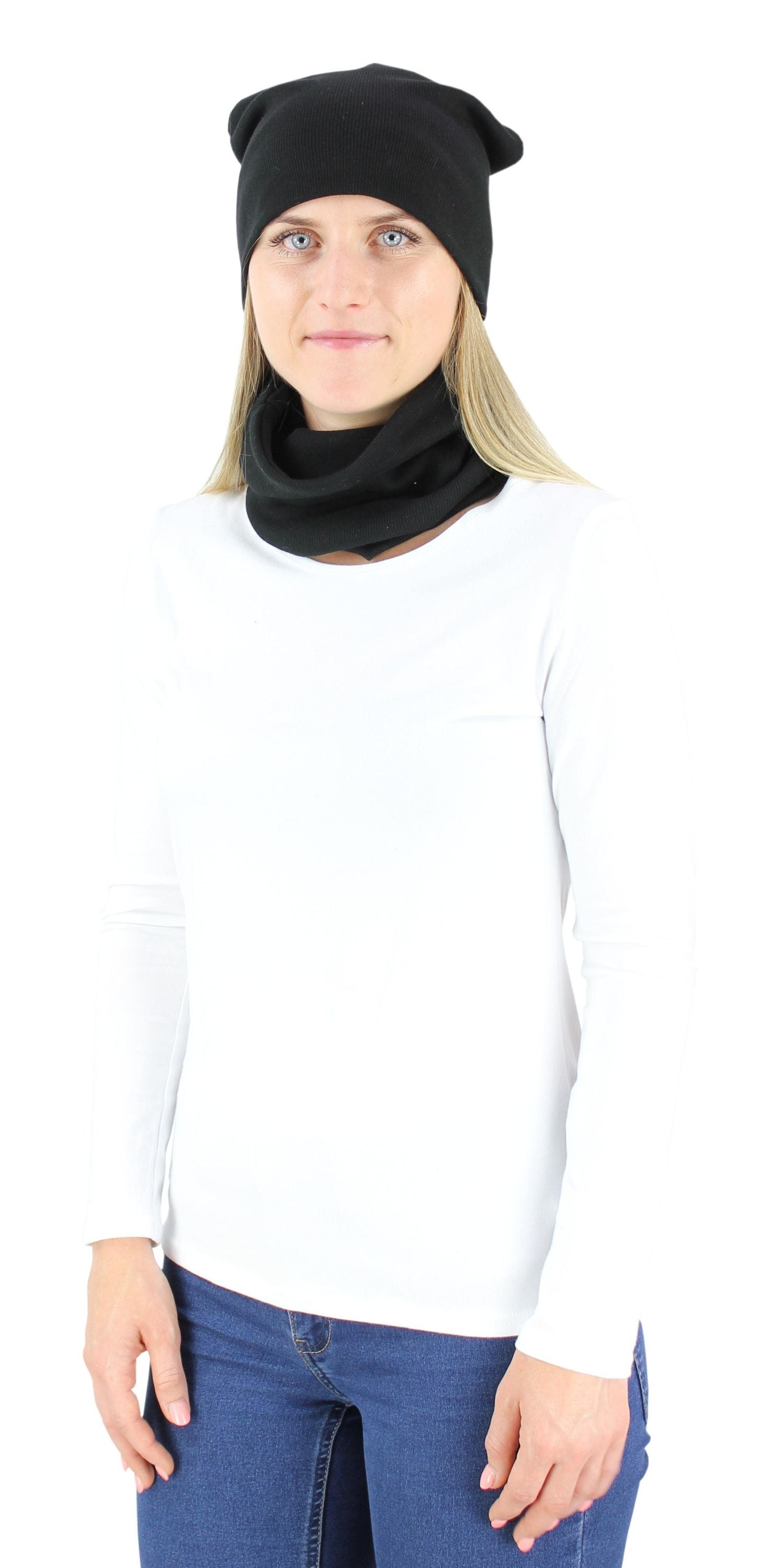 ALKATO Beanie »Mütze Alkato Unisex Beanie Mütze und Schal Set Uni«