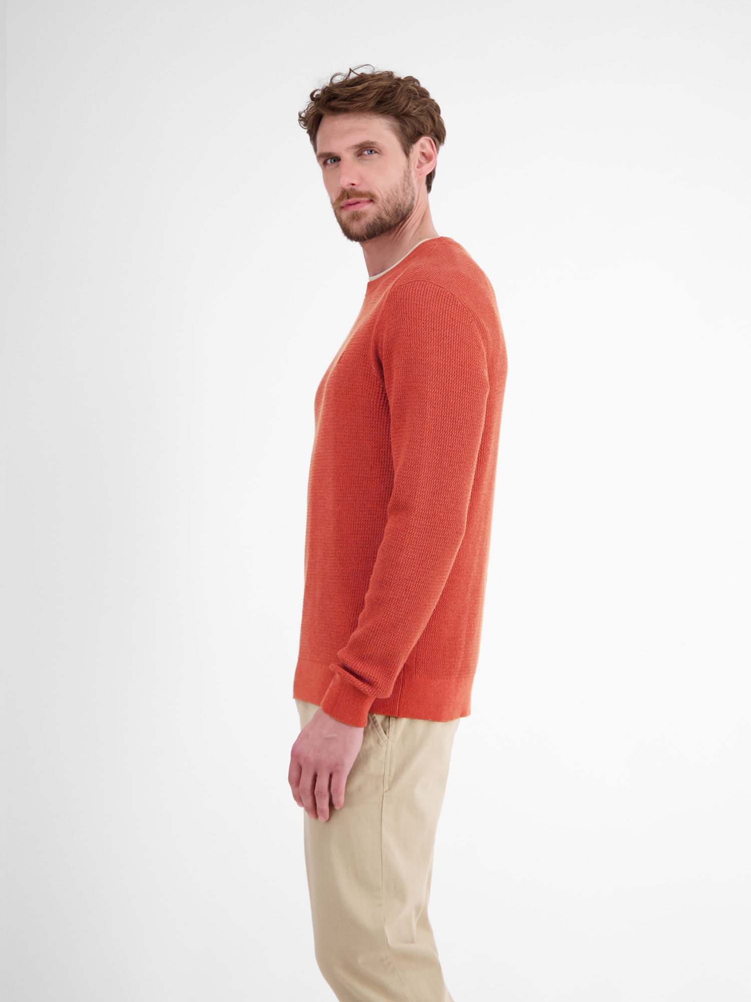 LERROS Strickpullover »LERROS Herren Strickpullover in Strukturqualität«