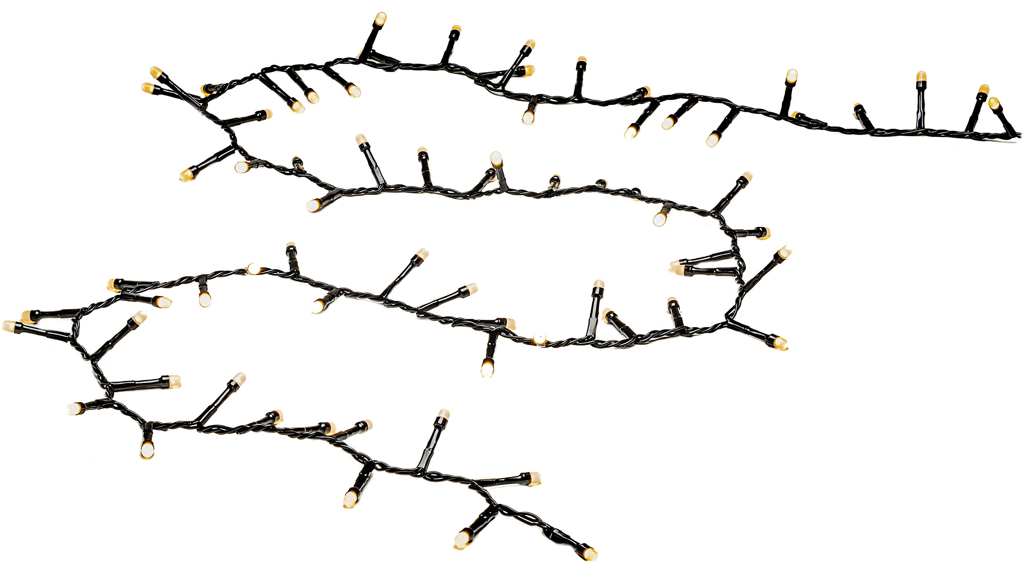Konstsmide LED-Lichterkette »Weihnachtsdeko aussen« gefrostet, 2000 warm weiße Dioden in schwarz