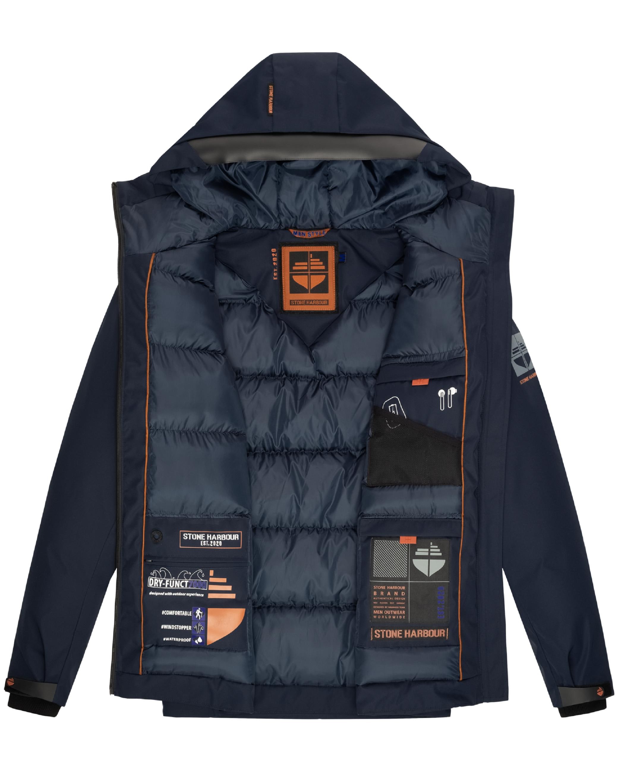 Stone Harbour Outdoorjacke »Winterjacke Moagaa«, mit Kapuze, Sportliche, wasserdichte Winterjacke mit Kapuze