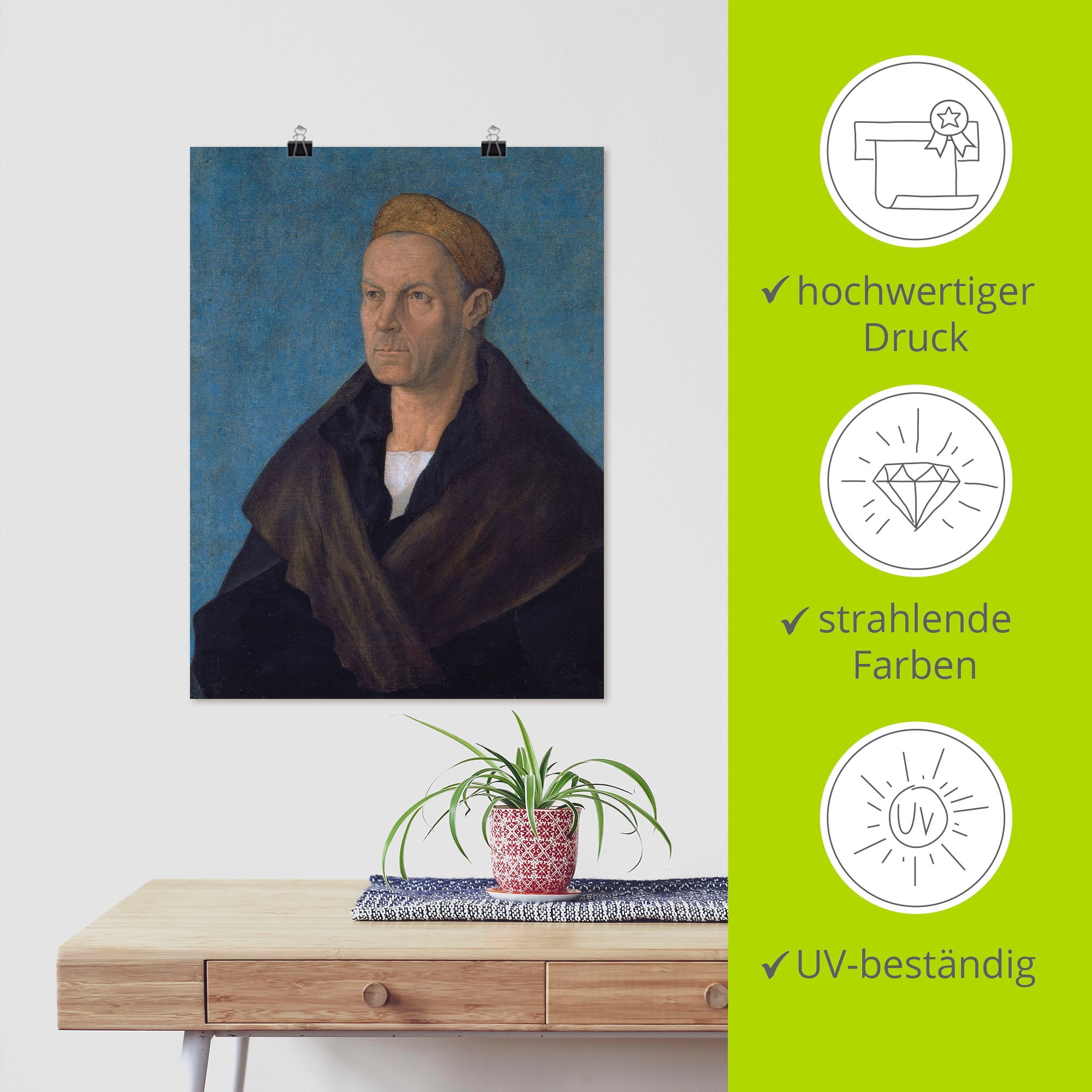 Artland Wandbild »Jakob Fugger, der Reiche. Um 1518«, Mann, (1 St.), als Leinwandbild, Poster in verschied. Größen