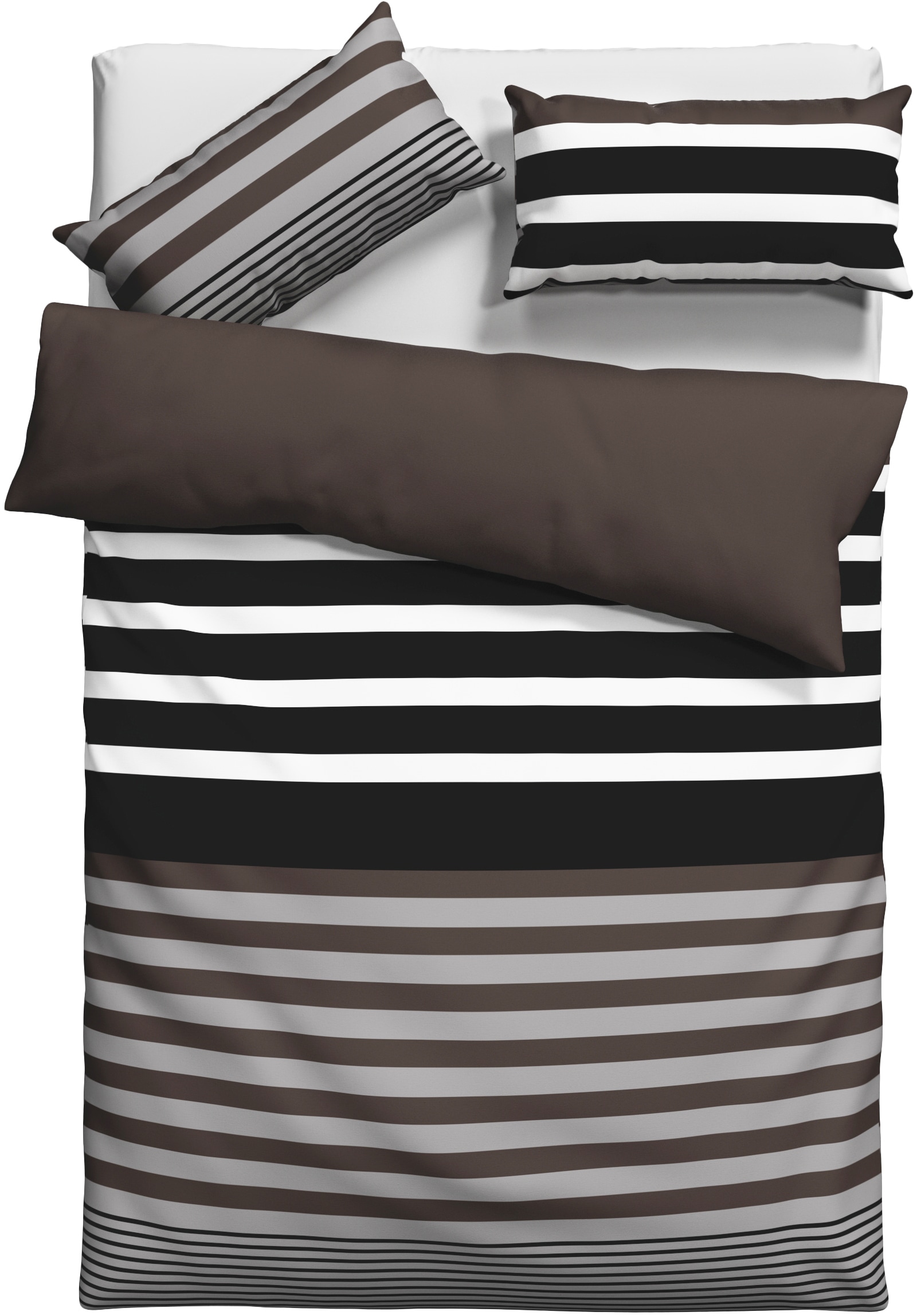 H.I.S Bettwäsche »Majoran« 2 gestreifte Bettwäsche in verschiedenen Qualitäten