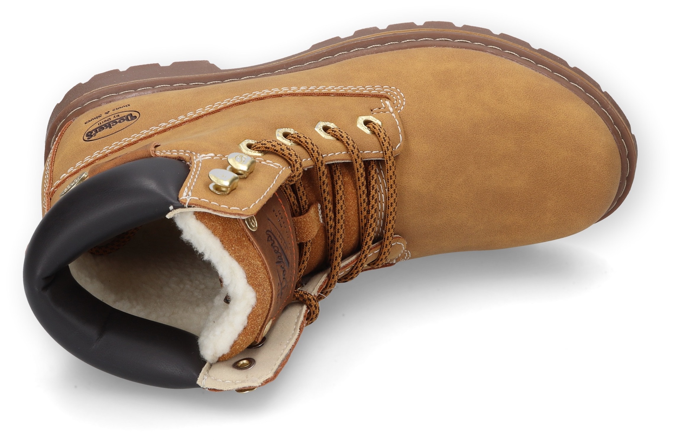 Dockers by Gerli Schnürboots, Hikin Boots, Trekking Stiefel, Schnürstiefel mit Warmfutter