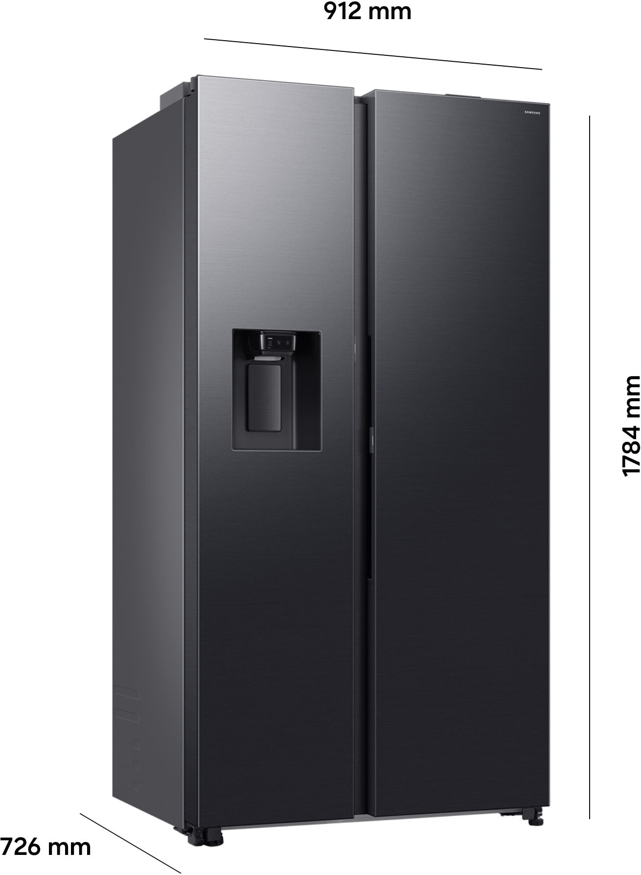 Samsung Side-by-Side RS80F »RS80F65KDF« 178 cm hoch 91,2 cm breit