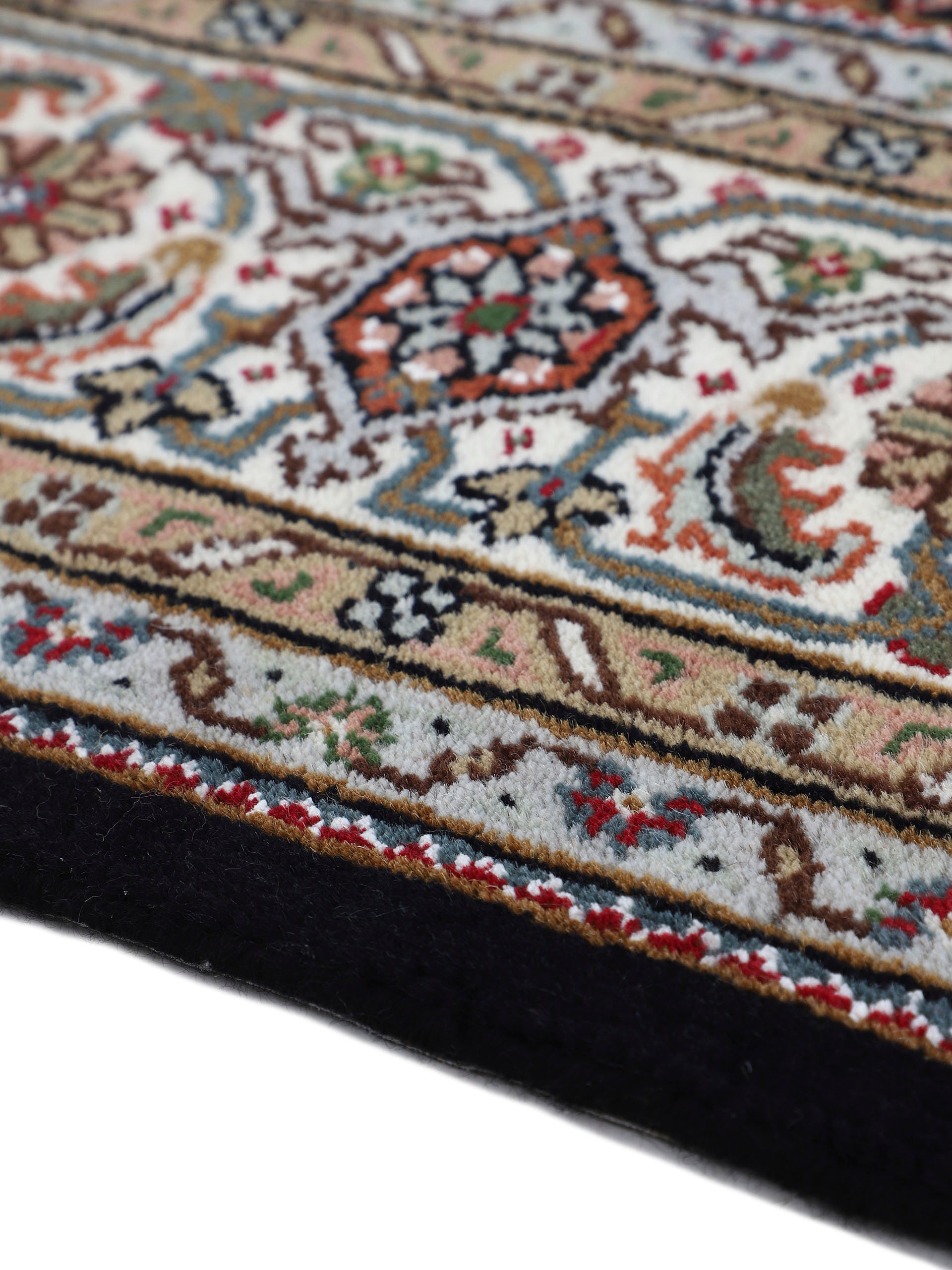 Woven Arts Läufer »Orientteppich Tabriz Mahi«, rechteckig, 15 mm Höhe, handgeknüpft, Wohnzimmer, reine Wolle für ein warmes Raumklima