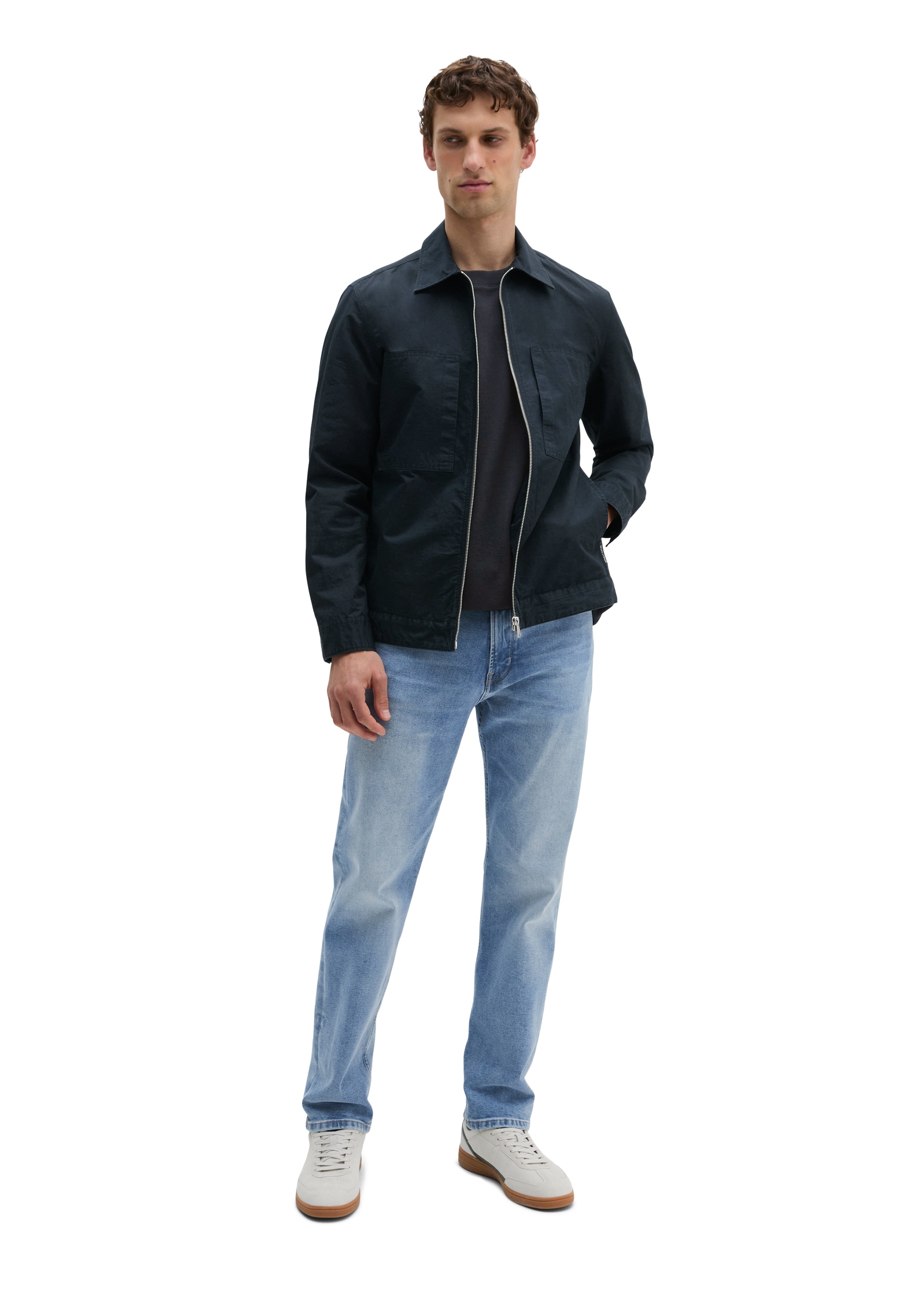 Marc O'Polo Hemdjacke aus Bio-Baumwolle und Leinen