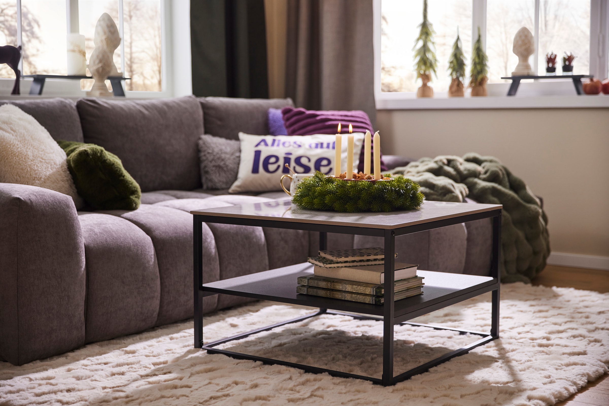 INOSIGN Ecksofa »AZITA klein optionale Schlafsofa mit Bettkasten, B/T/H: 270/166,5/84cm«, L-Form mit Wellenunterfederung, Bubble-Optik