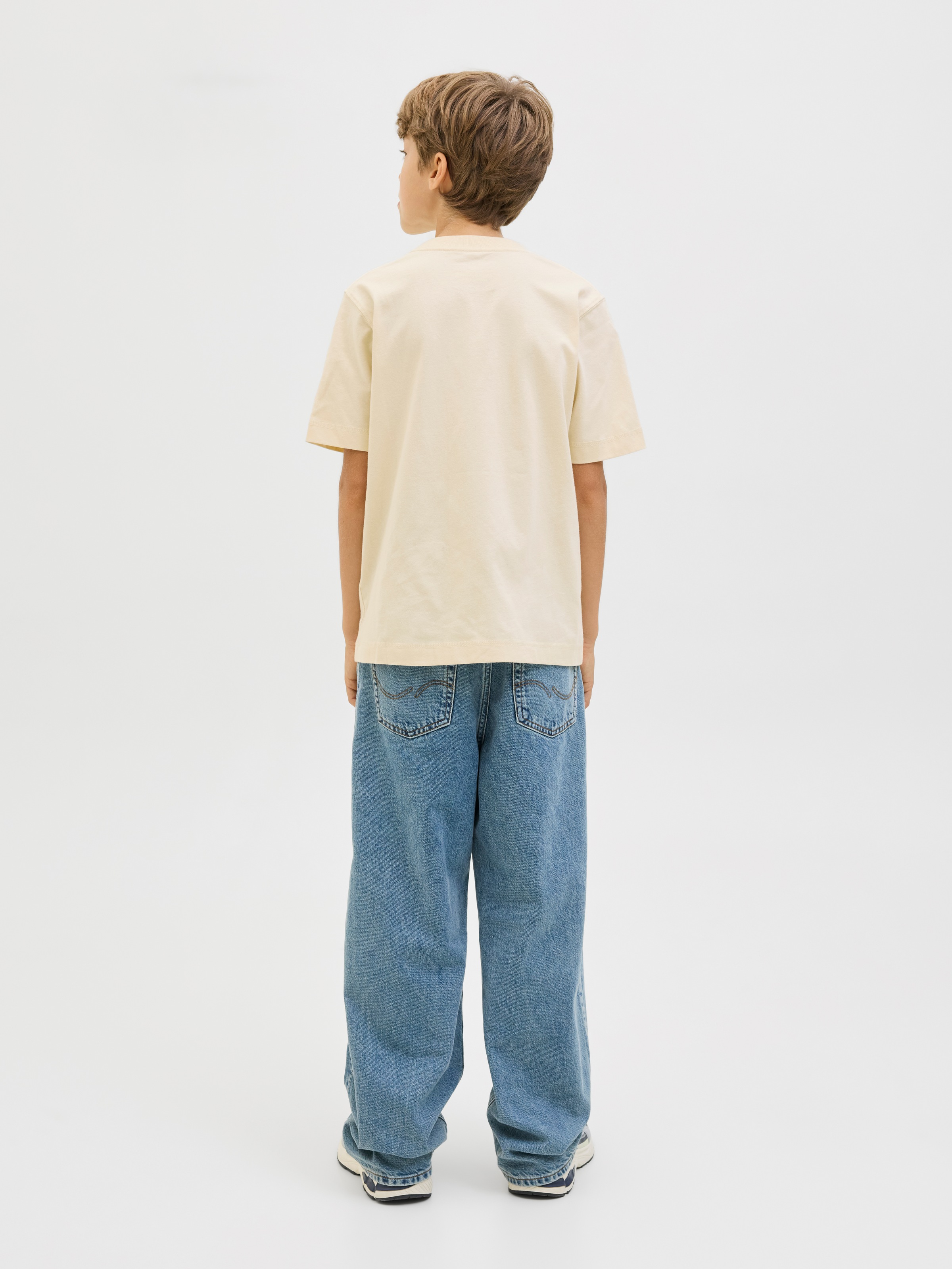 Jack & Jones Junior T-Shirt »JORNORREBRO EMB TEE SS CN NOOS JNR« Baumwolle, relaxed fit, Kurzarm