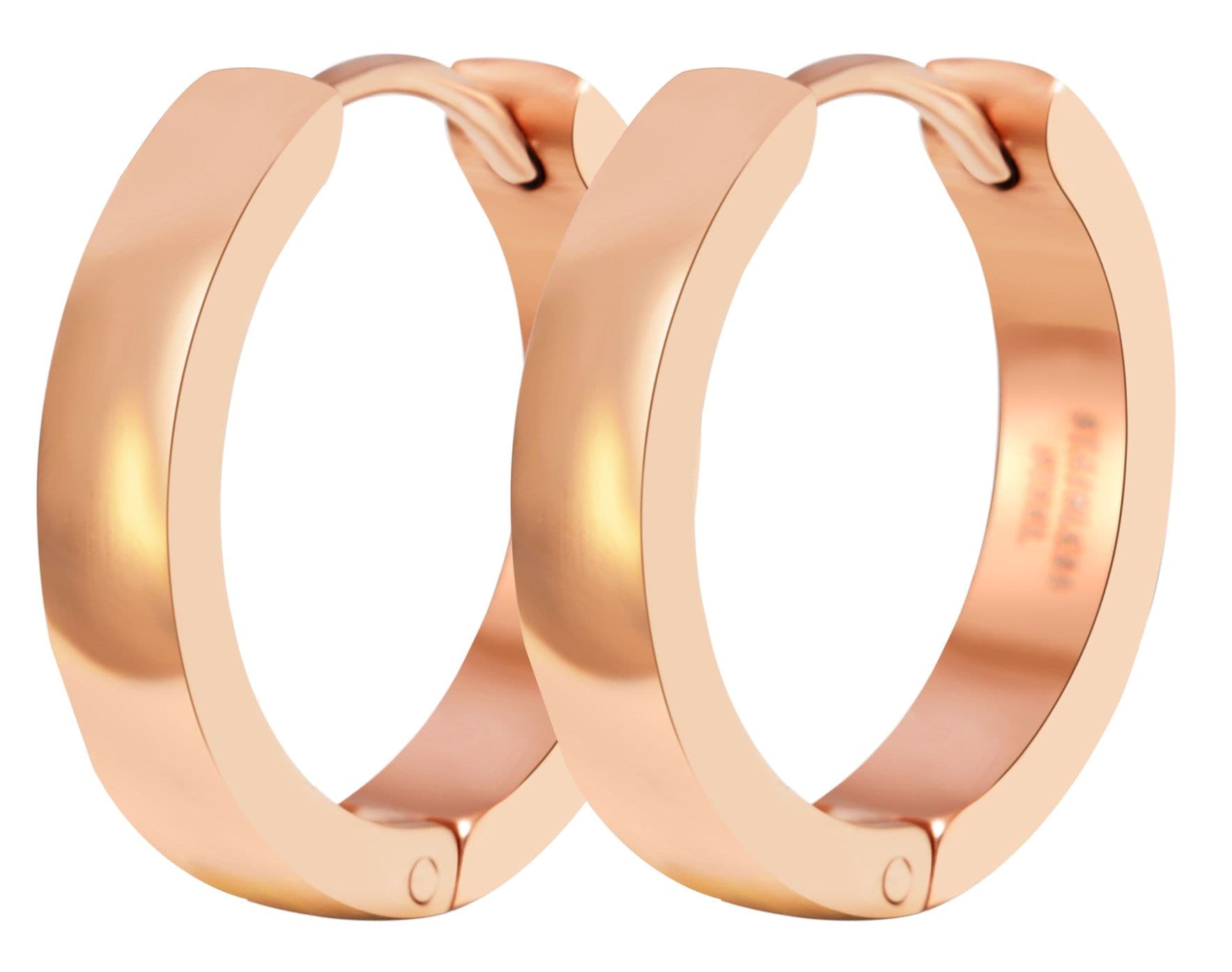 Adelia´s Paar Creolen »Damen Ohrringe ¿ Klappcreole aus Edelstahl«