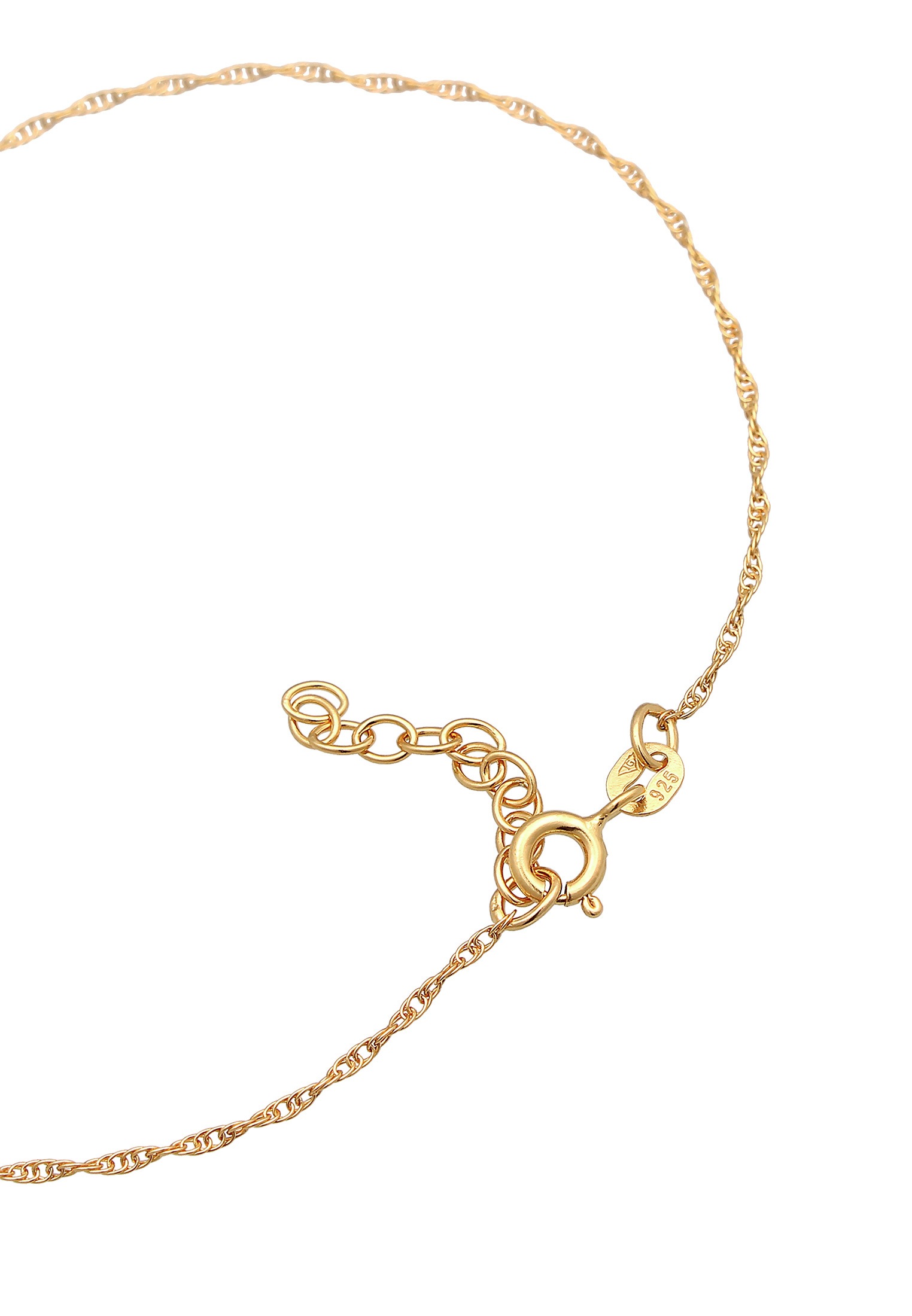 Elli Fußkette »Fußschmuck Feder Festival Boho 925 Silber«