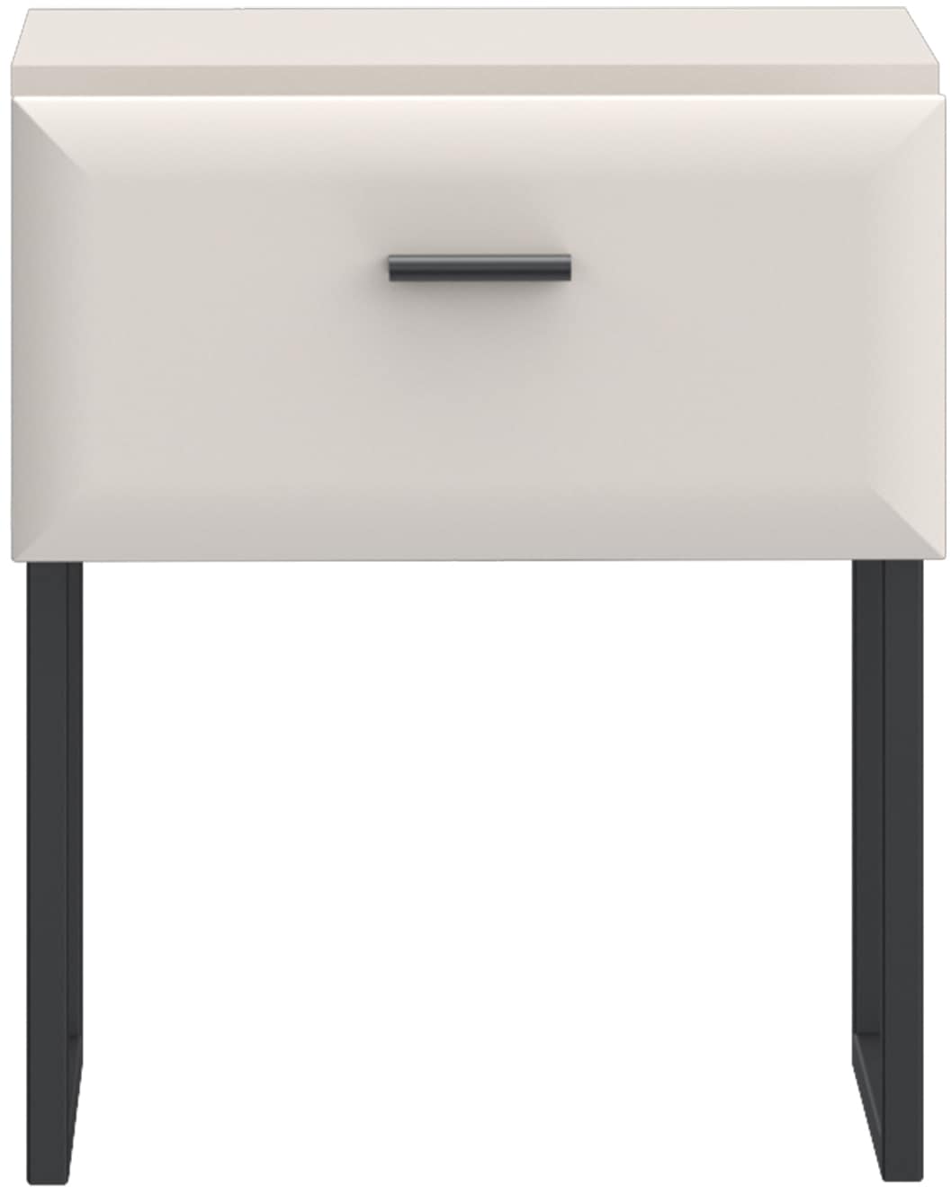 FORTE Nachtkommode »Akihisa mit Schubkasten und Metallfüßen« B/H/T 45,2/54,6/38 cm, Metallfüße, Schubkasten