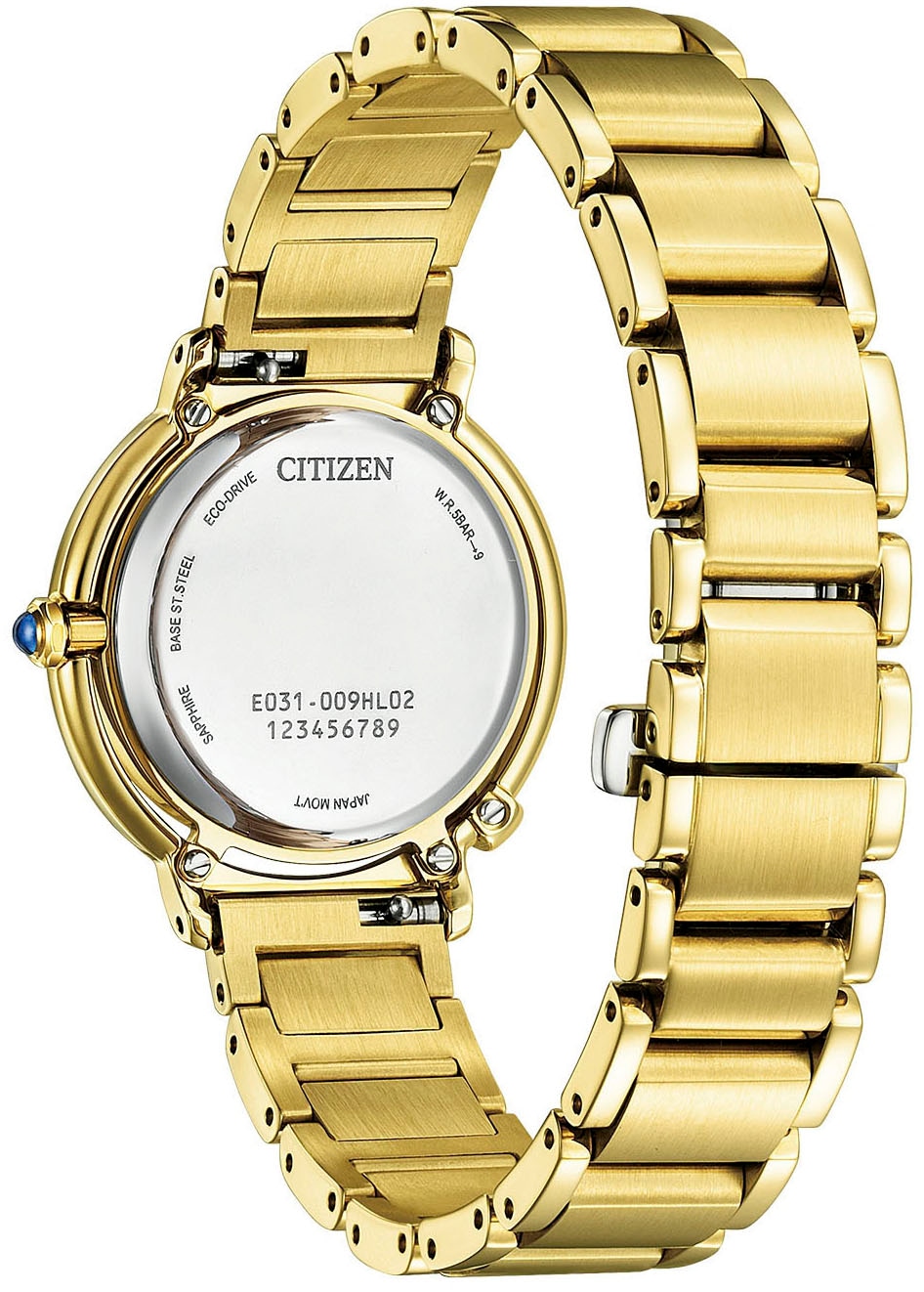 Citizen Solaruhr, (Set, 2 tlg., mit Wechselband aus veganer Lederalternative (Apfel), Armbanduhr, Damenuhr, Diamanten, Saphirglas, Edelstahlarmband