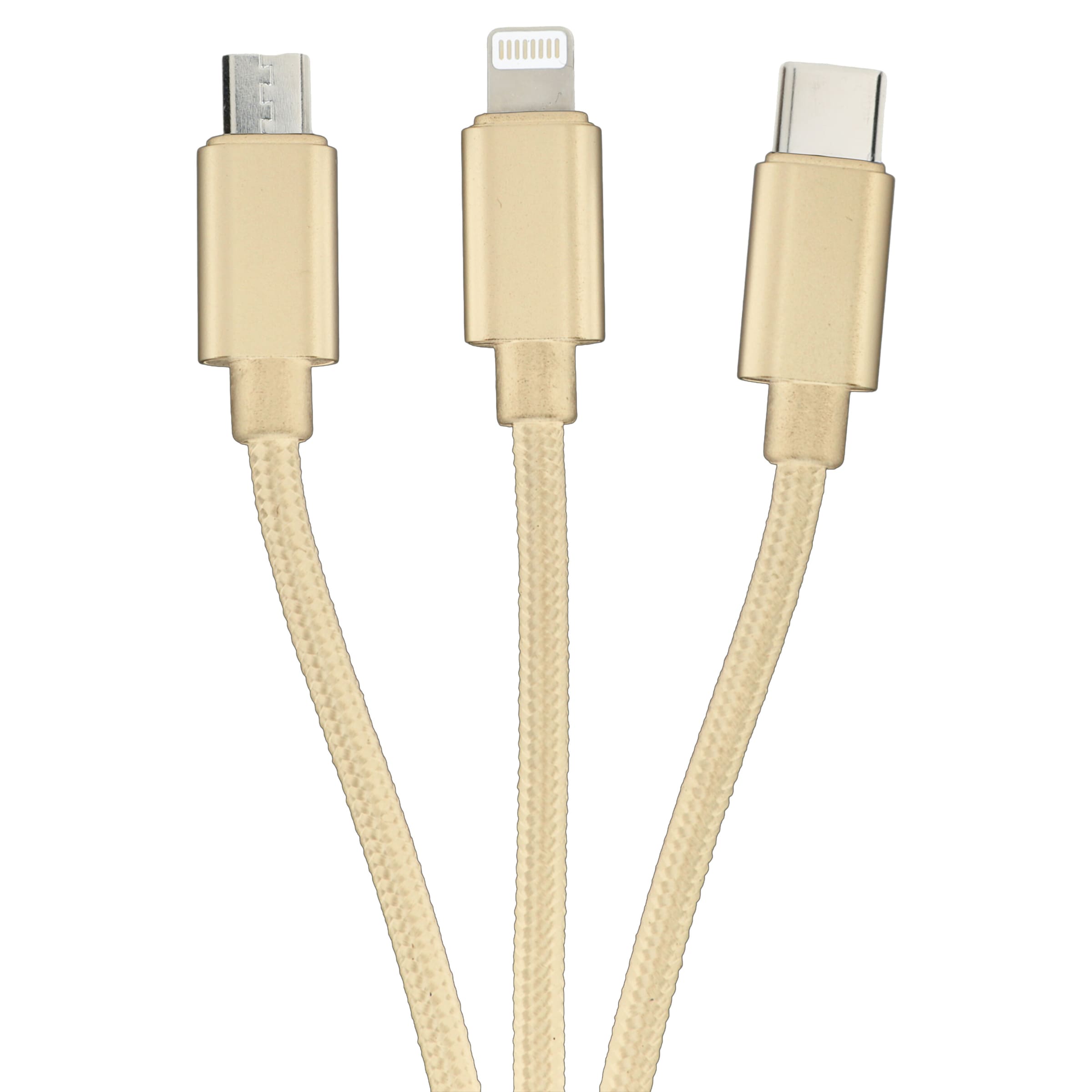 be cool USB-Kabel »Ladekabel 3in1«, Lightning-Micro-USB-USB Typ C, USB Typ A, 100 cm