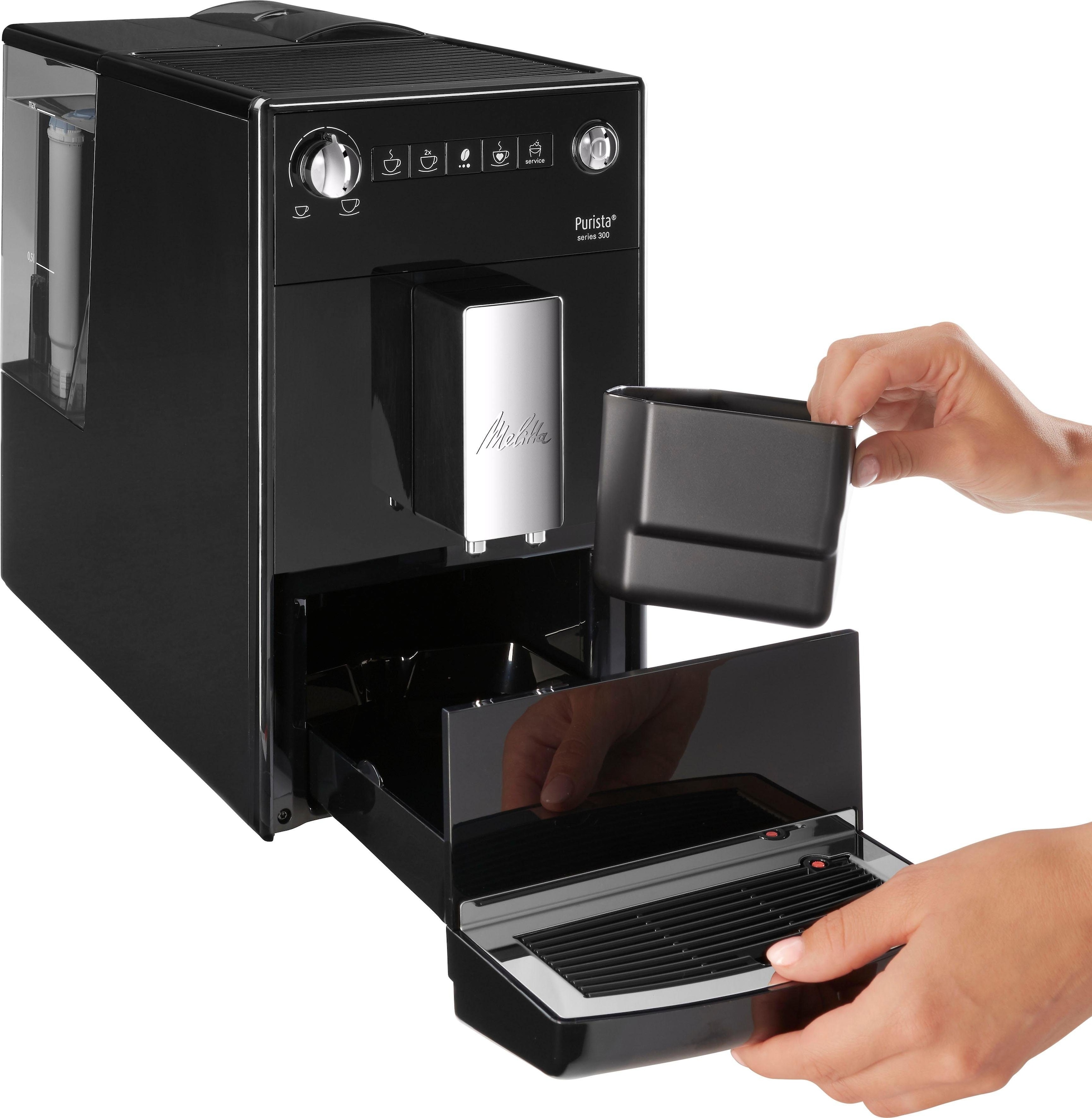Melitta Kaffeevollautomat kompakt im Shop schwarz«, & OTTO jetzt Online leise F230-102, extra Lieblingskaffee-Funktion, »Purista®