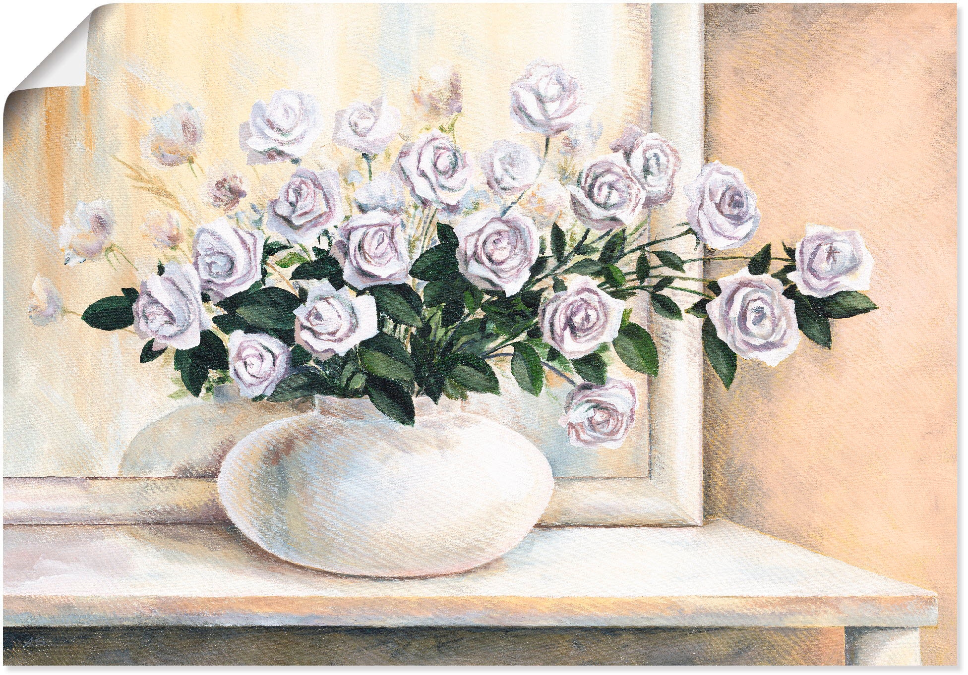 Artland Wandbild »Rosen auf Tisch II«, Blumen, (1 St.), als Alubild, Leinwandbild,... kaufen